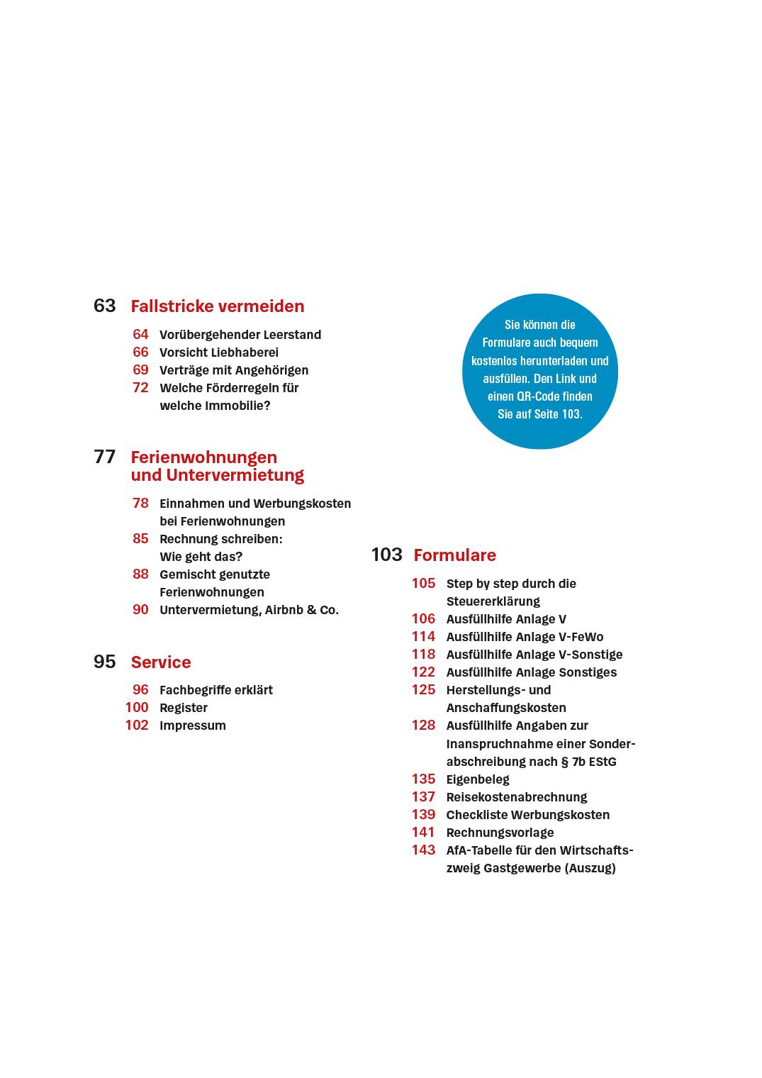 Beispielinhalt (Bild) Das Steuer-Set für Vermieter