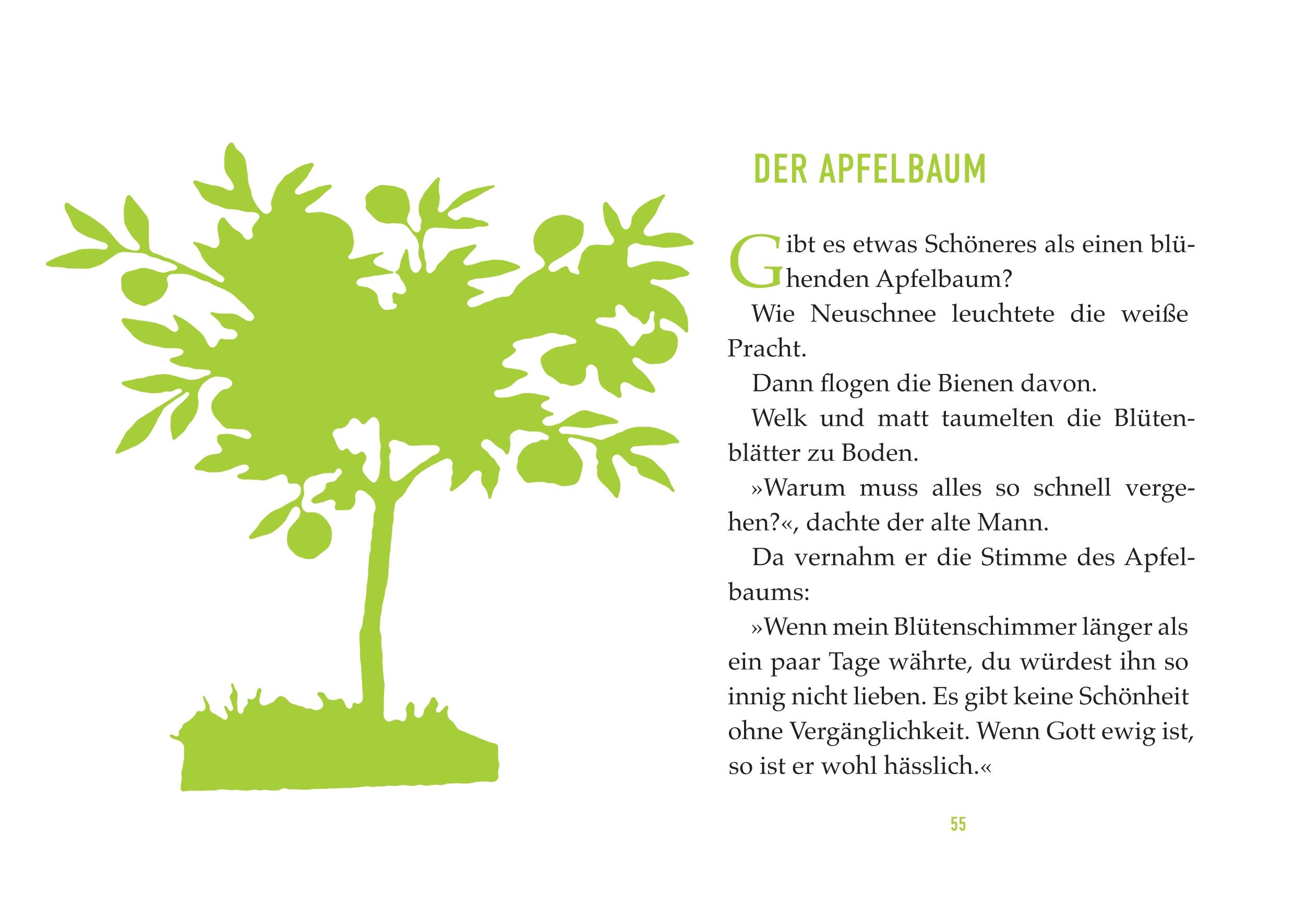 Beispielinhalt (Bild) Der Abend der Raupen ist der Morgen der Schmetterlinge