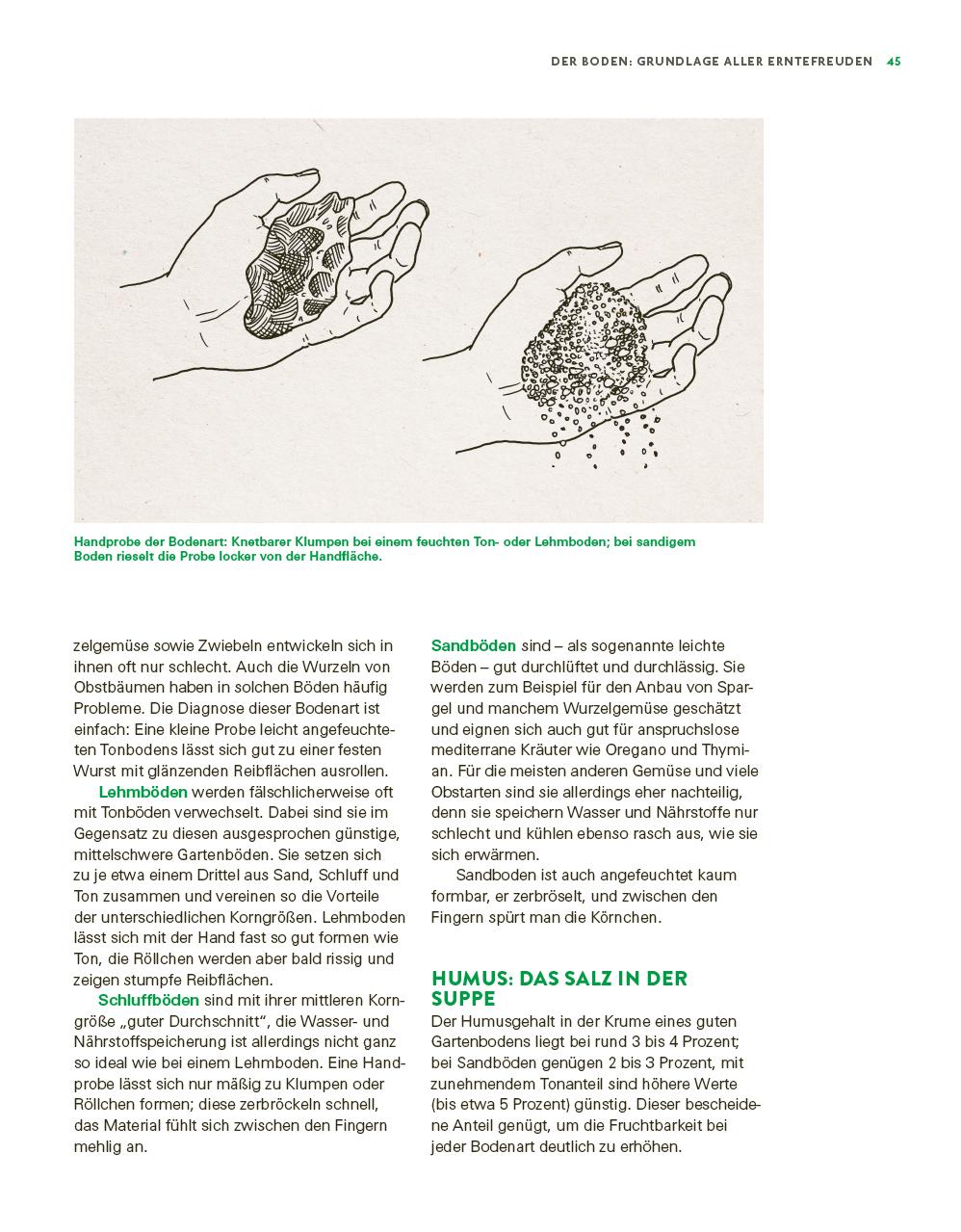 Beispielinhalt (Bild) Das große Gemüse- und Obstgartenbuch