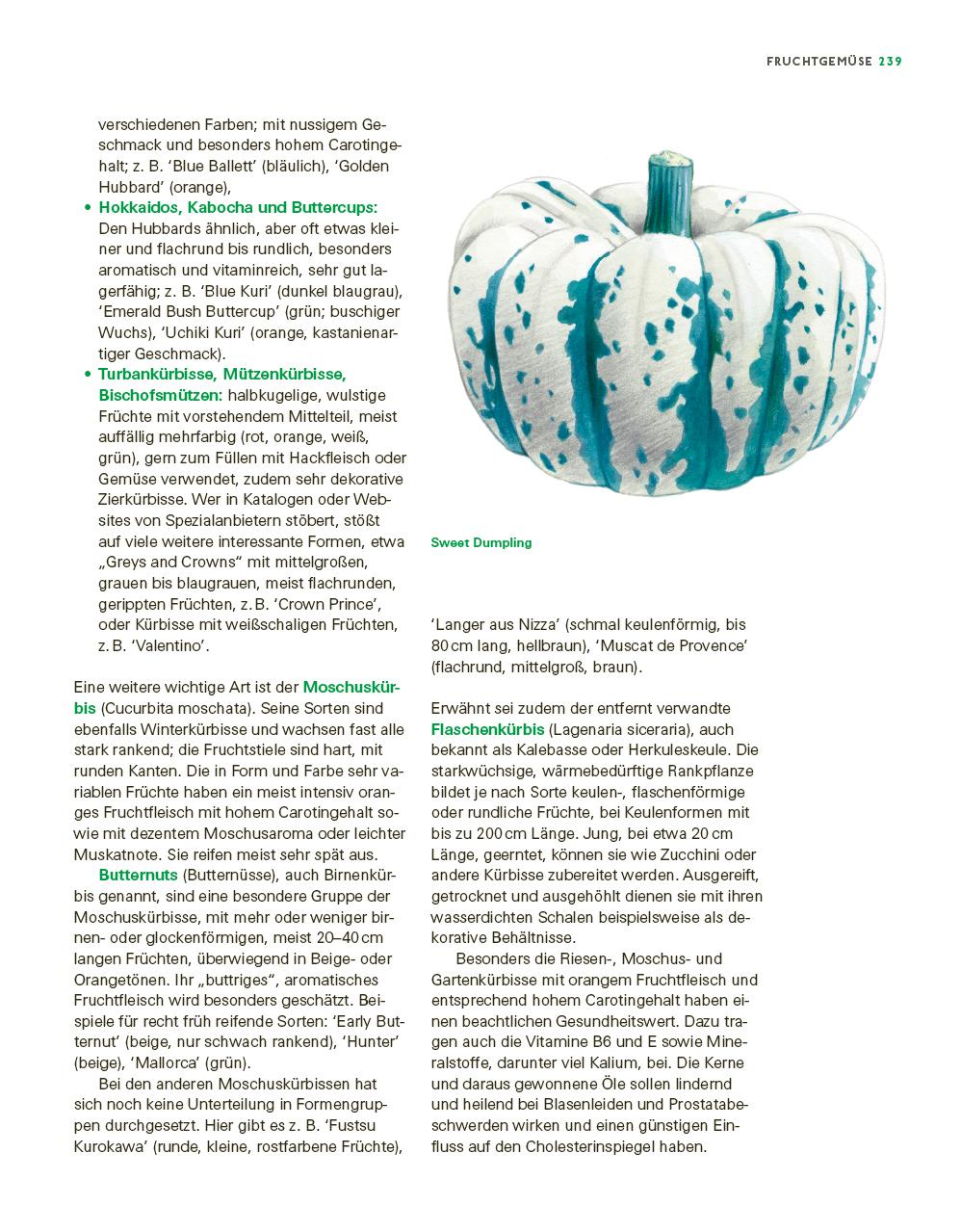 Beispielinhalt (Bild) Das große Gemüse- und Obstgartenbuch