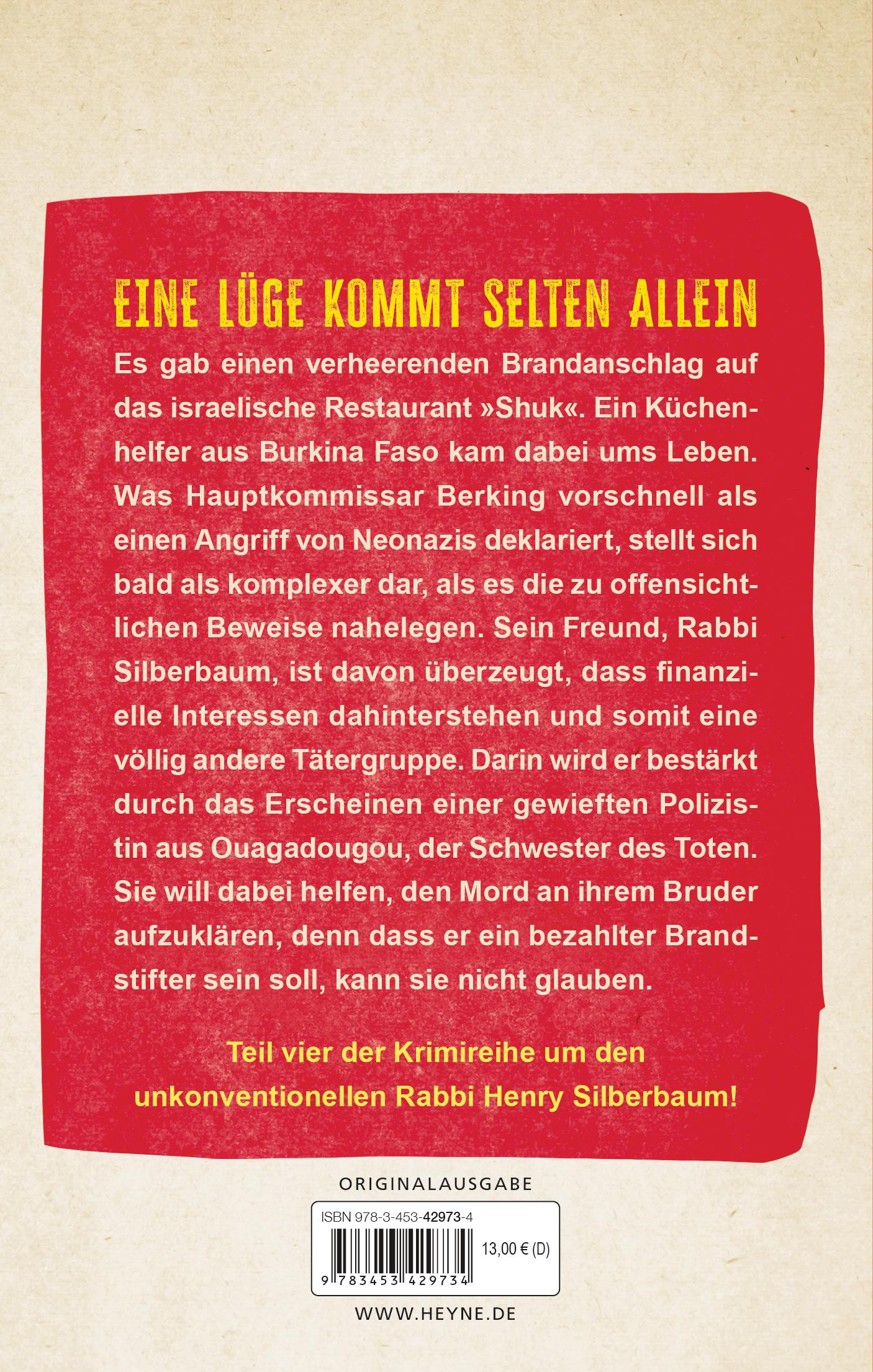 Beispielinhalt (Bild) Der Rabbi und der Kommissar: Du sollst nicht lügen