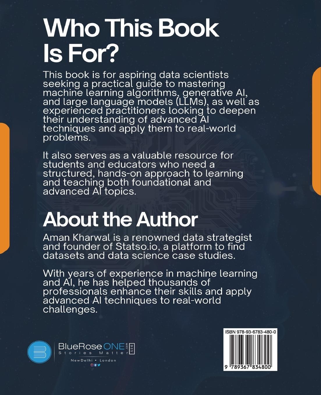 Rückseitencover From ML Algorithms to GenAI & LLMs