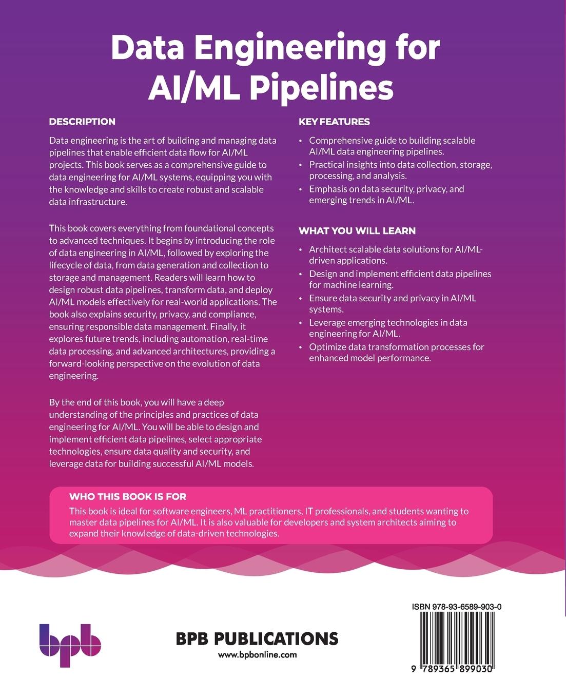 Rückseitencover Data Engineering for AI/ML Pipelines