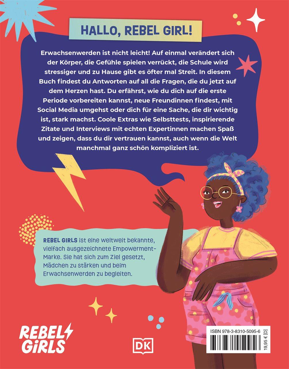 Rückseitencover Rebel Girls - das Original. Growing up powerful