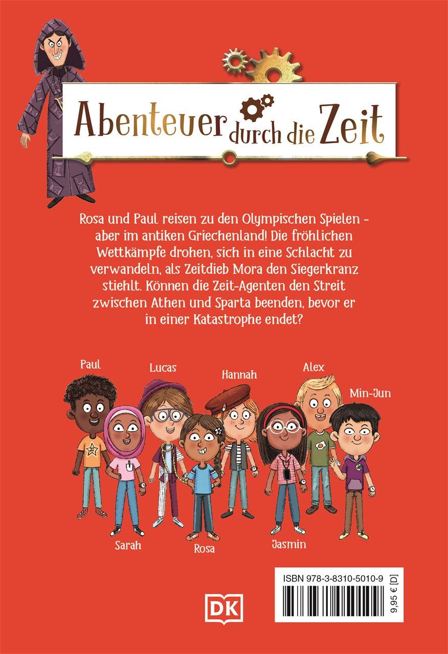 Rückseitencover Die Zeit-Agenten 2. Chaos in Olympia