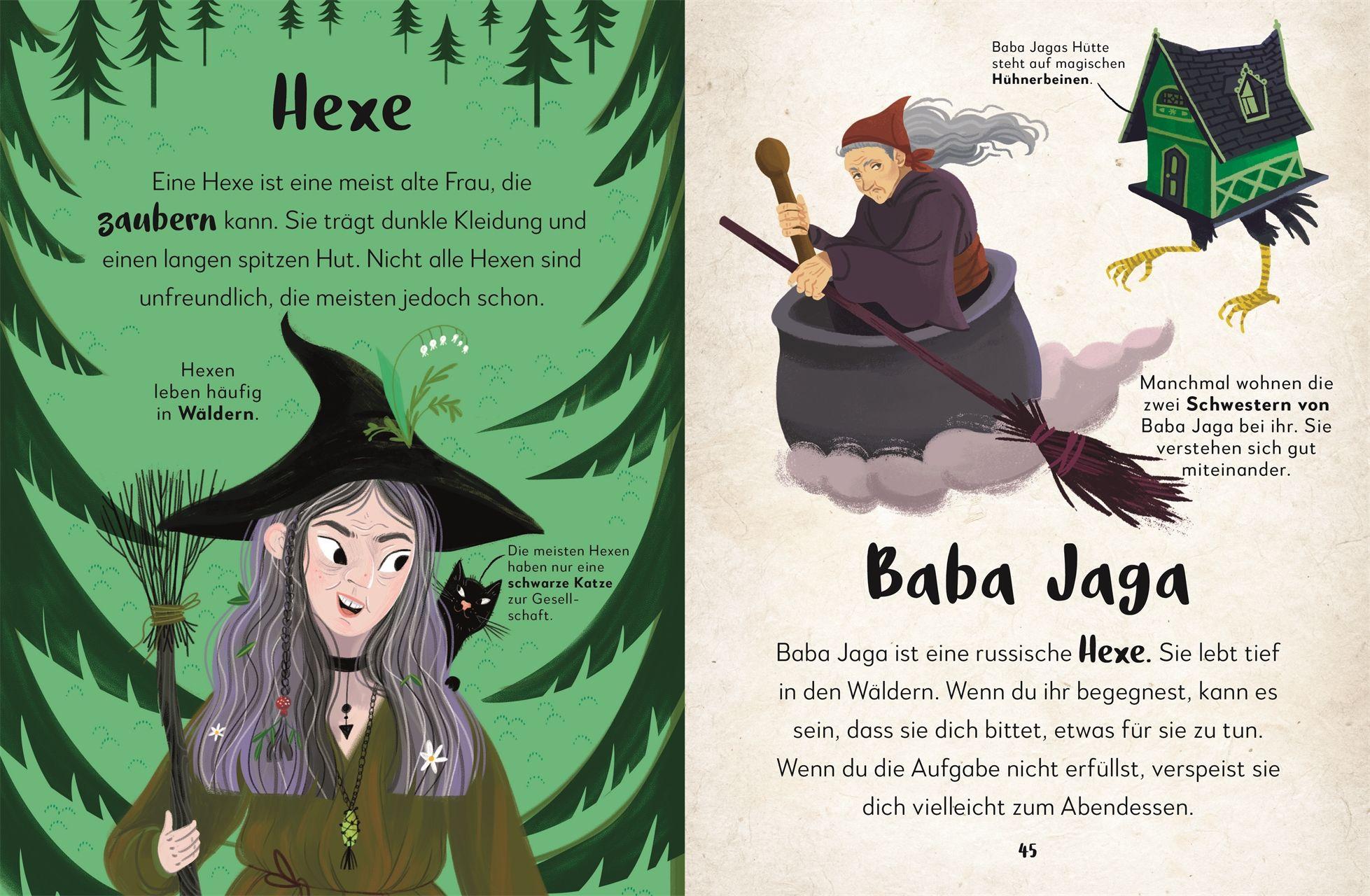 Beispielinhalt (Bild) Mein liebstes Buch der Drachen, Kobolde und Einhörner