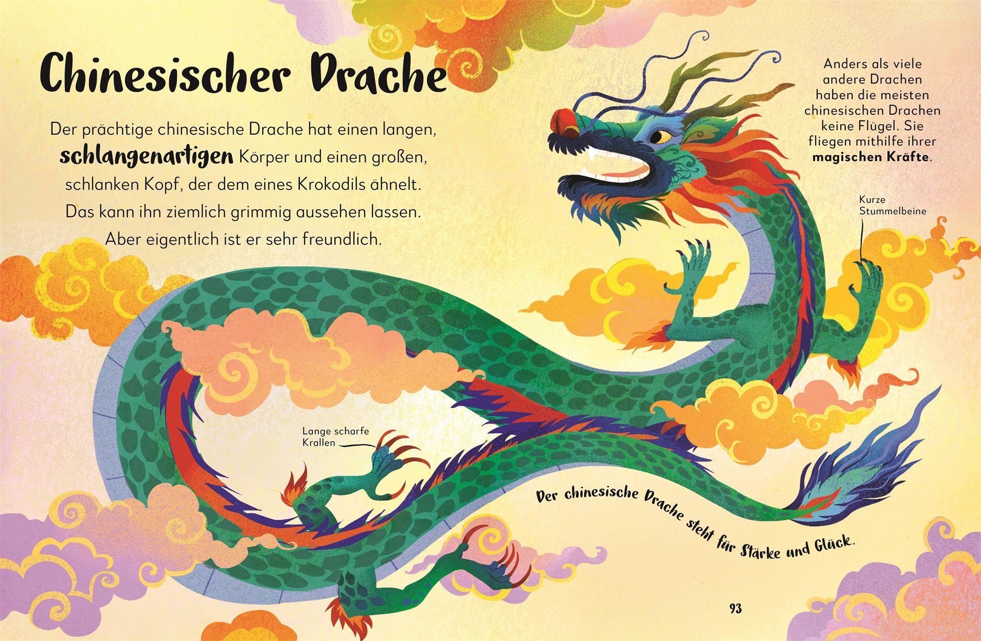 Beispielinhalt (Bild) Mein liebstes Buch der Drachen, Kobolde und Einhörner