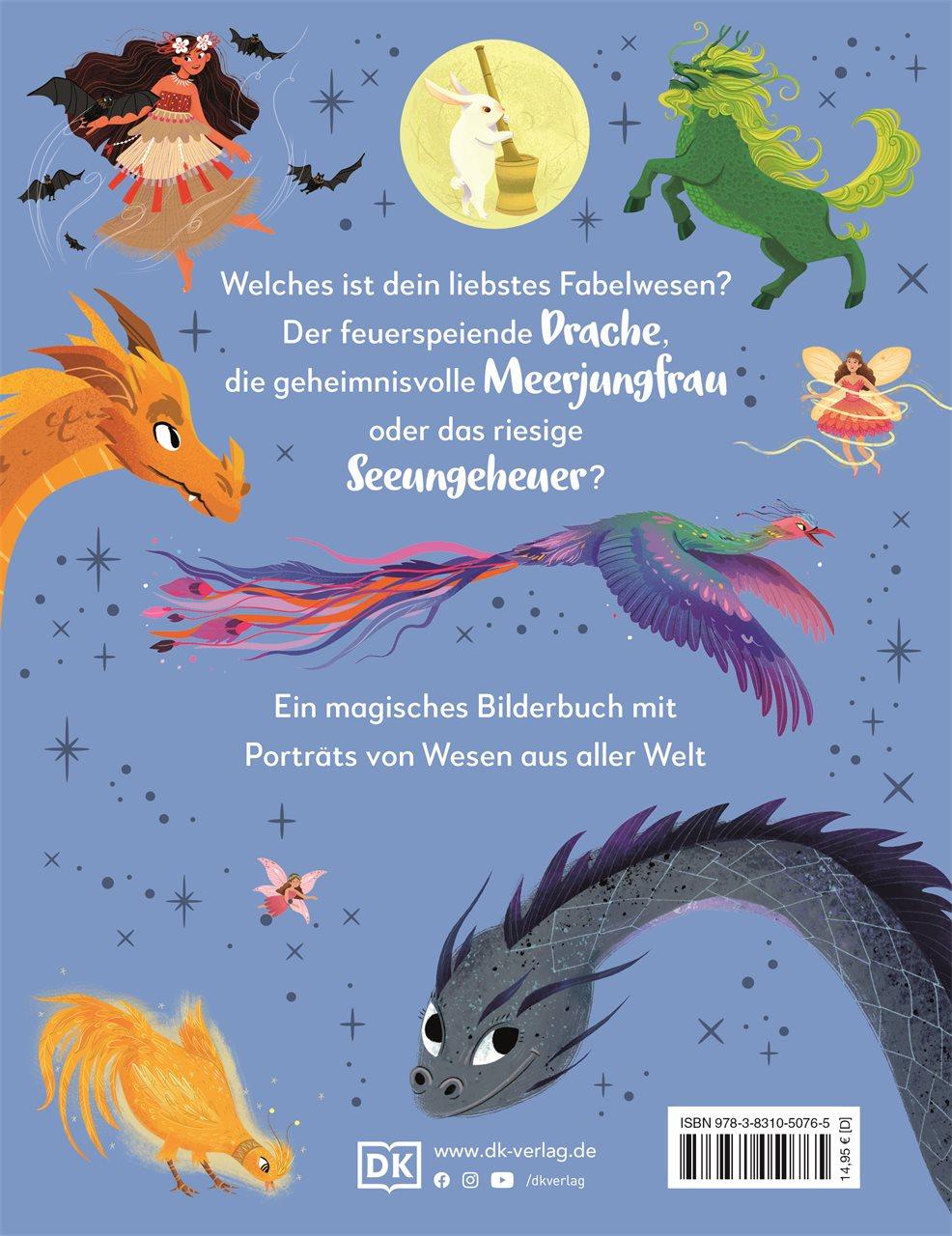 Rückseitencover Mein liebstes Buch der Drachen, Kobolde und Einhörner