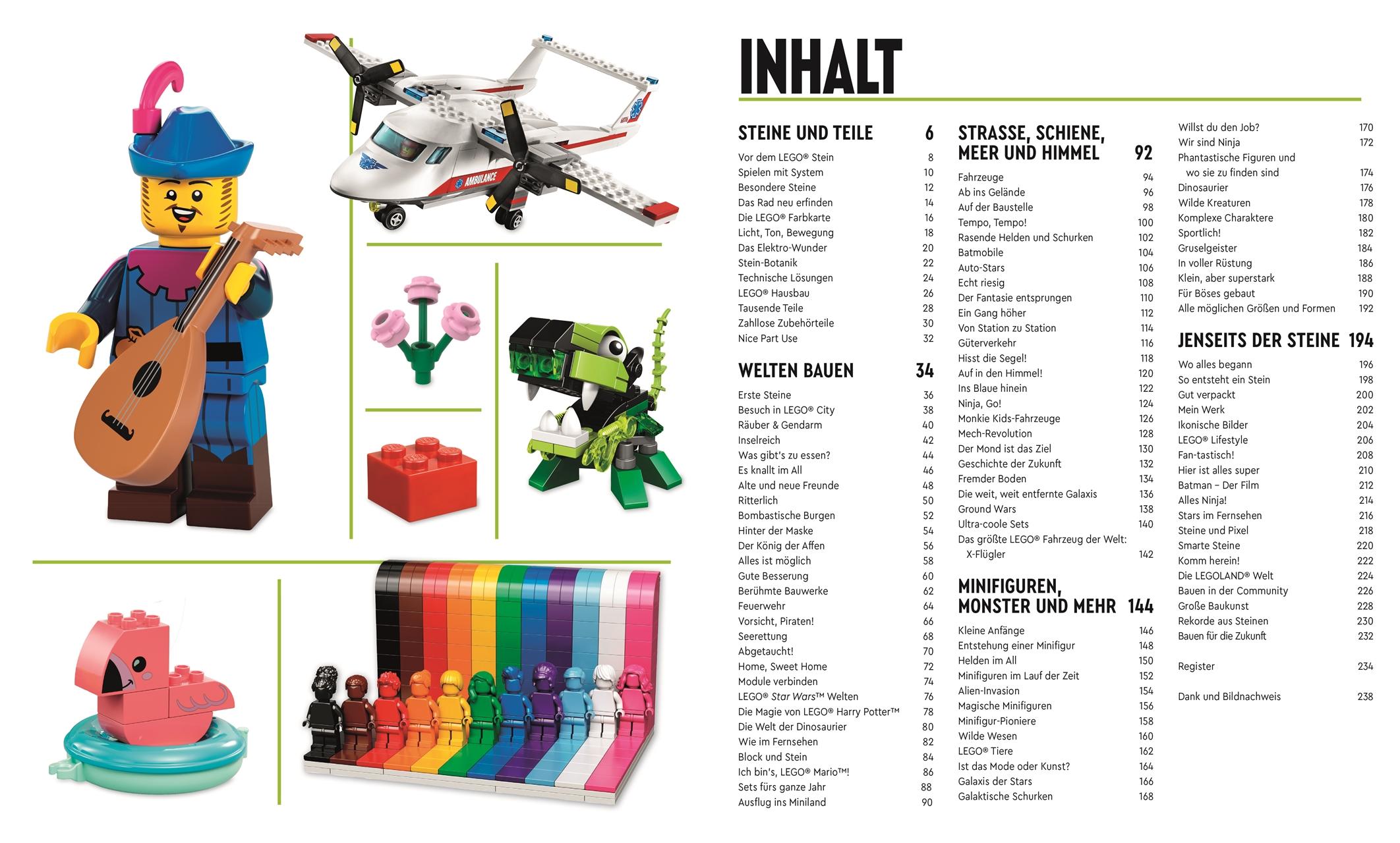 Beispielinhalt (Bild) Das große Buch der LEGO® Fakten