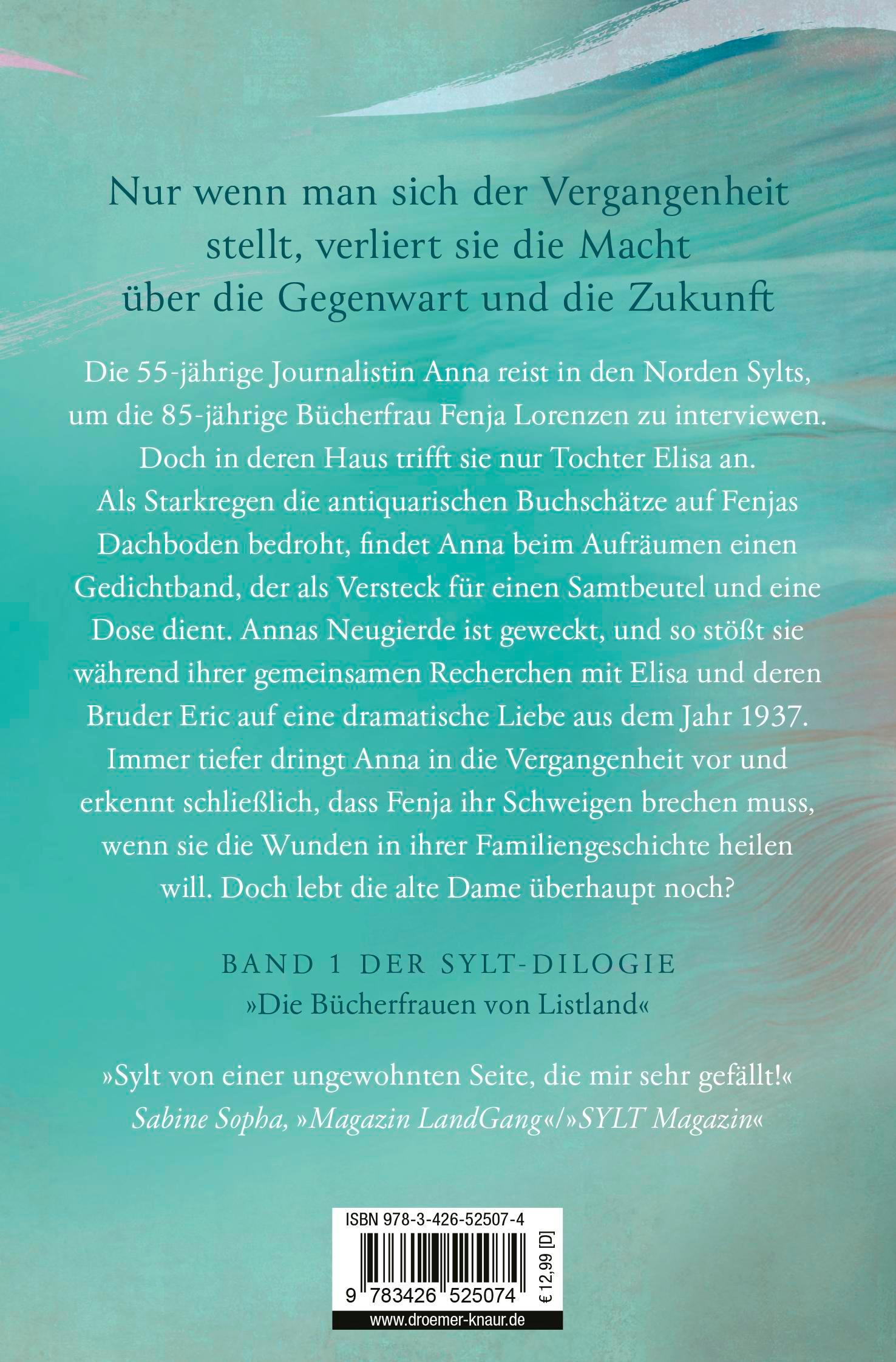 Rückseitencover Die Bücherfrauen von Listland. Der Gesang der Seeschwalben