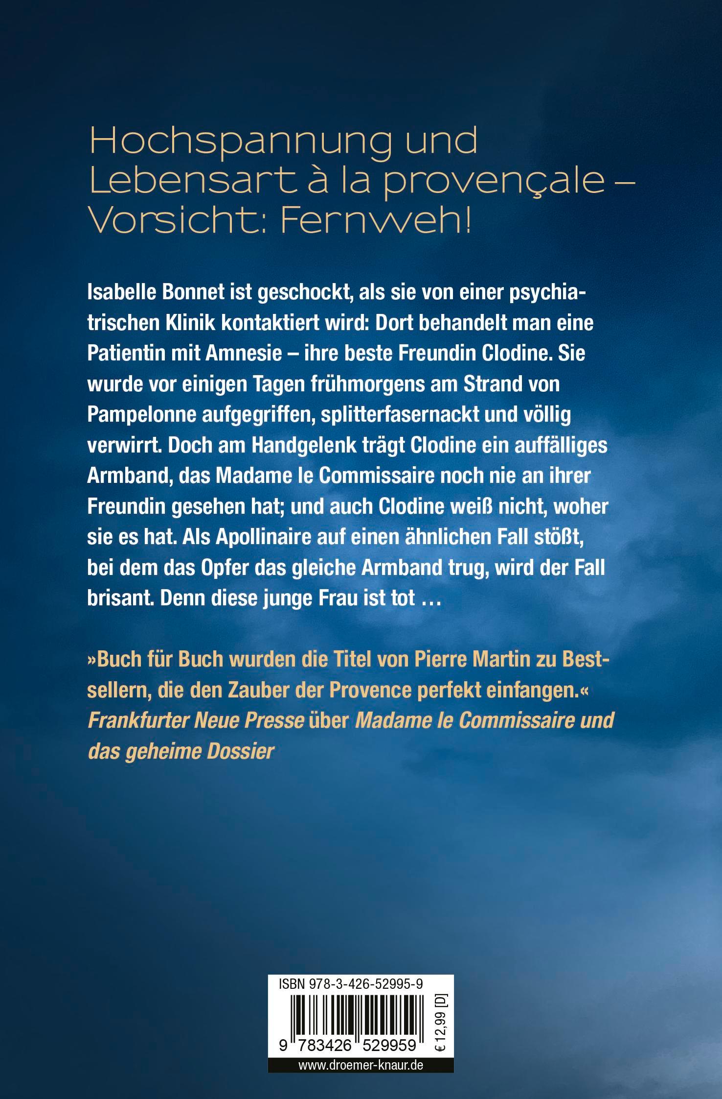 Rückseitencover Madame le Commissaire und die gefährliche Begierde