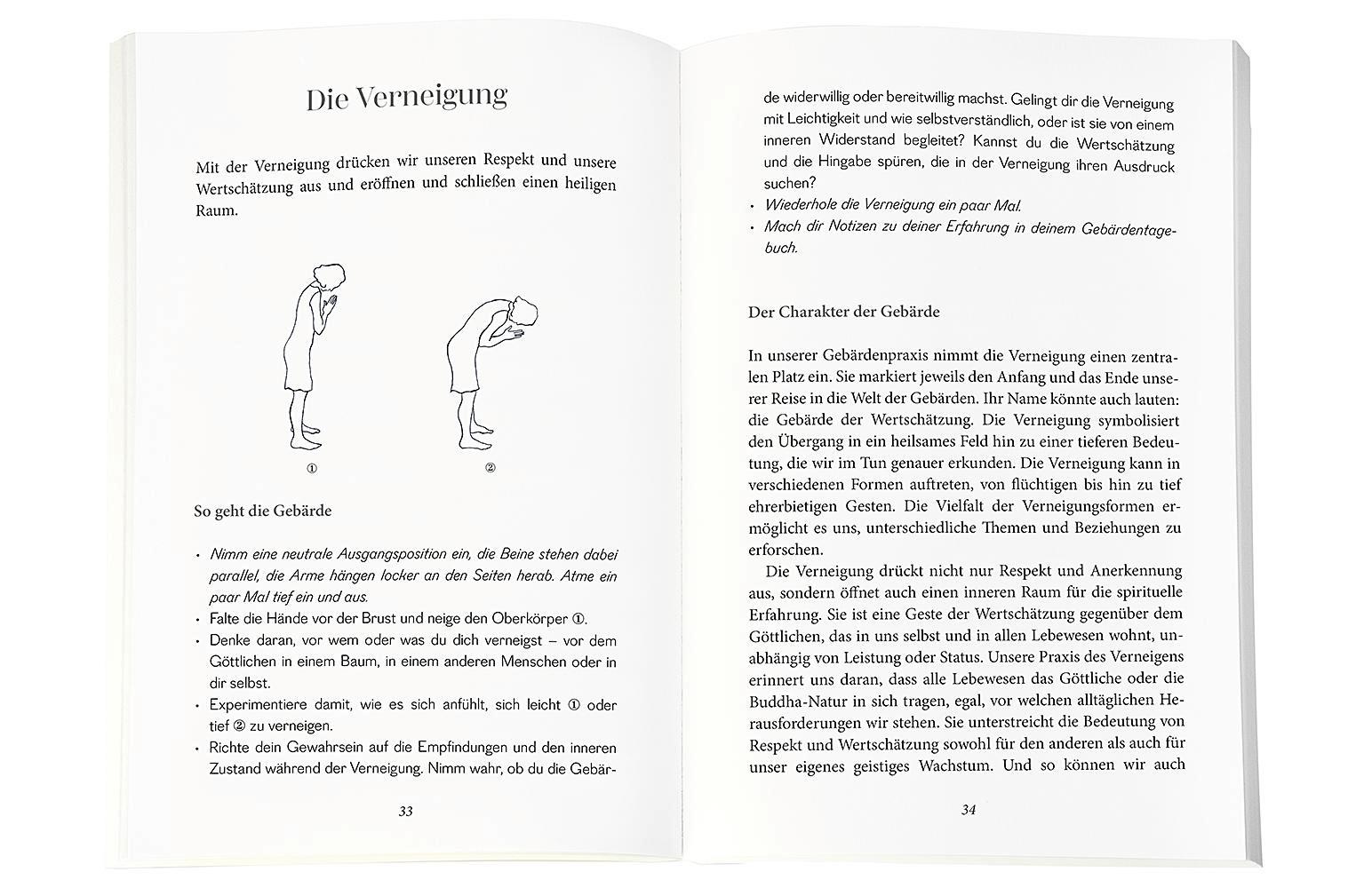 Beispielinhalt (Bild) Die sieben Heilgebärden