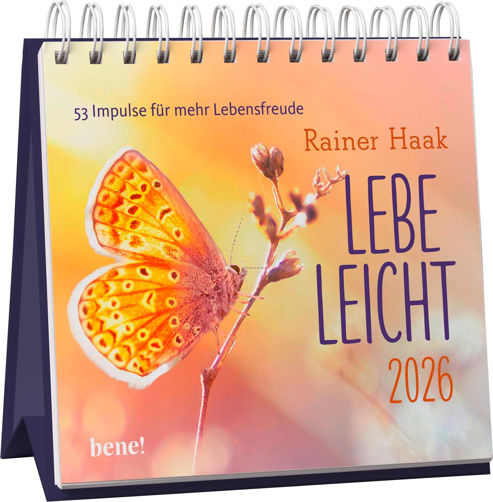 Vorderes Coverbild Wochenkalender 2026: Lebe leicht