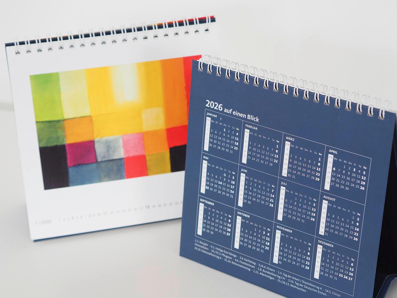 Beispielinhalt (Bild) Monatskalender 2026: Licht