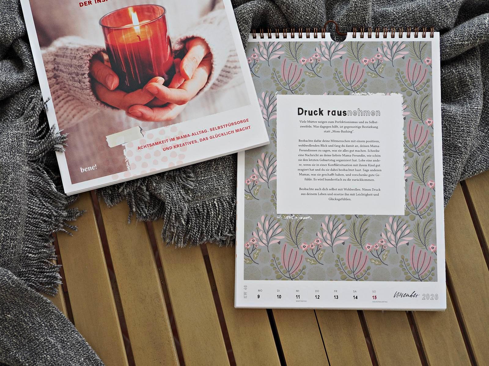 Beispielinhalt (Bild) Wochenkalender 2026: AusZeit für Mamas 2026 - Inspirationskalender
