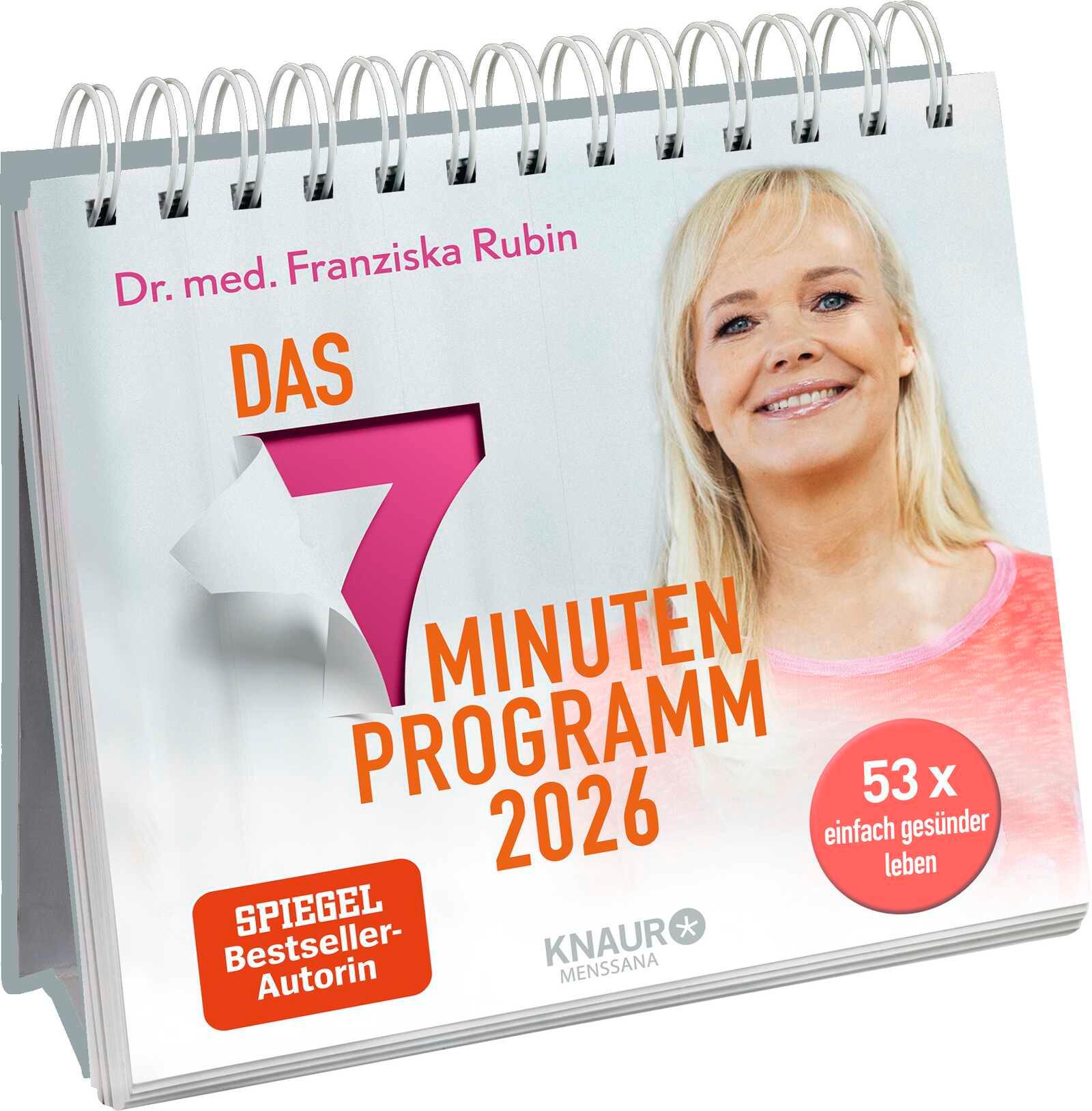 Vorderes Coverbild Wochenkalender 2026: Das 7-Minuten-Programm
