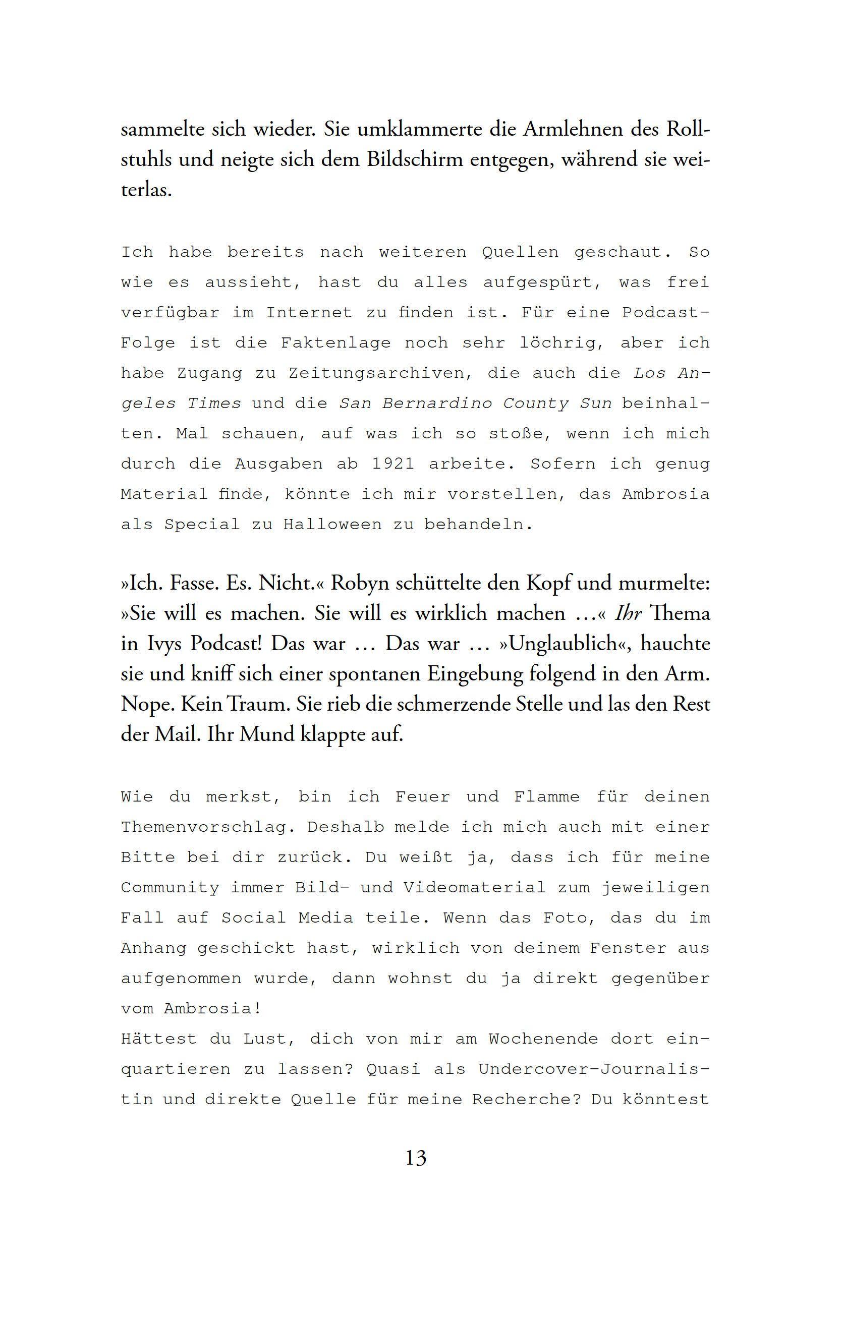 Beispielinhalt (Bild) Hotel Ambrosia - Du. Entkommst. Nicht.