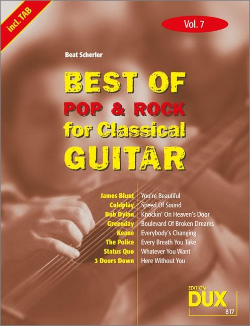 Vorderes Coverbild Best Of Pop & Rock for Classical Guitar 7