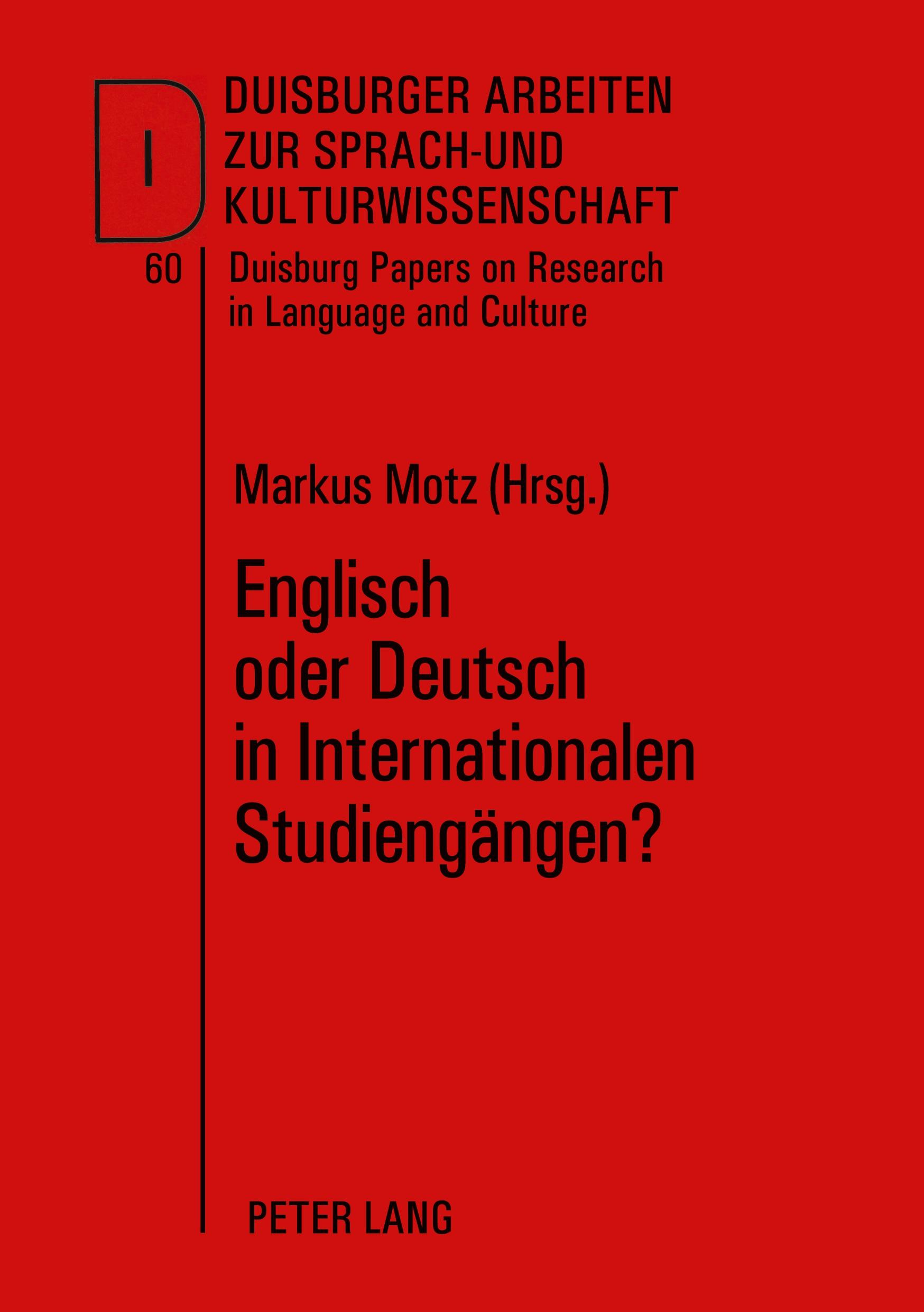 Vorderes Coverbild Englisch oder Deutsch in Internationalen Studiengängen?