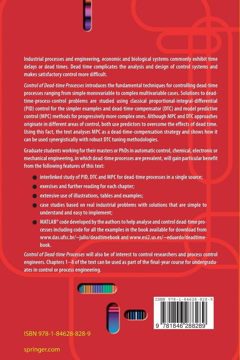 Rückseitencover Control of Dead-time Processes