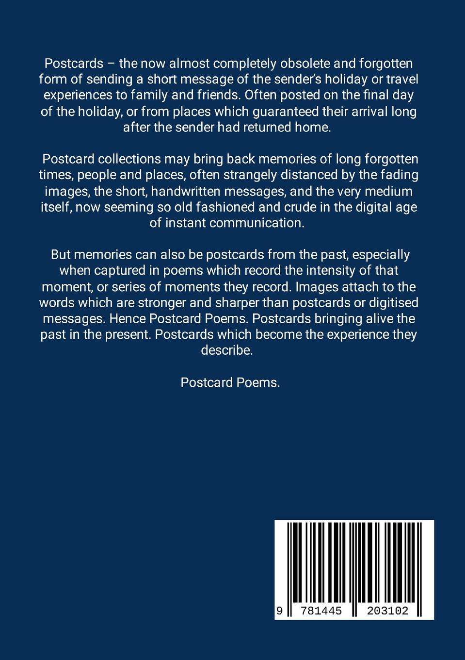 Rückseitencover Postcard Poems