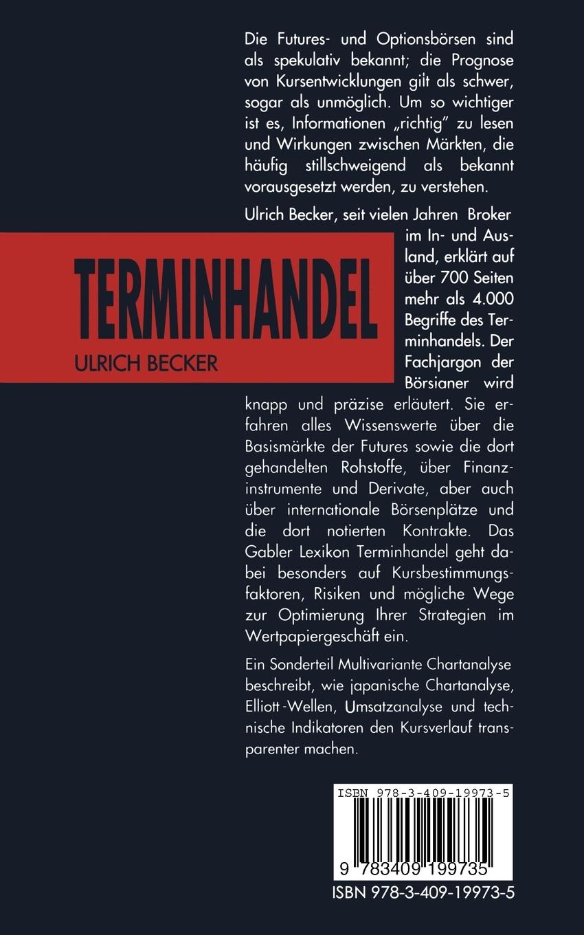Rückseitencover Lexikon Terminhandel