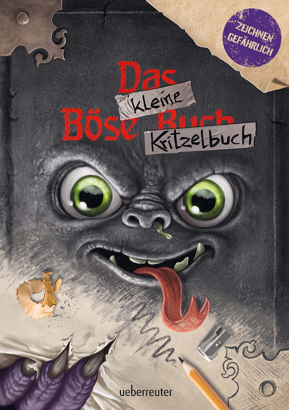 Vorderes Coverbild Das kleine Böse Kritzelbuch - Eine spannende Geschichte mit Monster-Zeichentipps für alle Fans der "Mein Spiegel-Bestseller-Reihe" (Das kleine Böse Buch)
