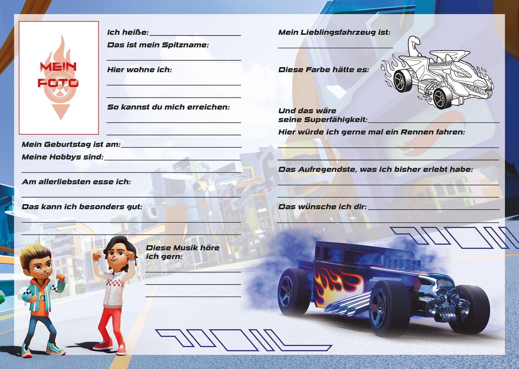 Beispielinhalt (Bild) Hot Wheels(TM) Let's Race: Meine Freunde