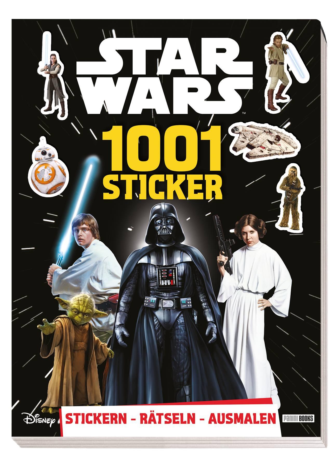 Vorderes Coverbild Star Wars: 1001 Sticker - Stickern - Rätseln - Ausmalen