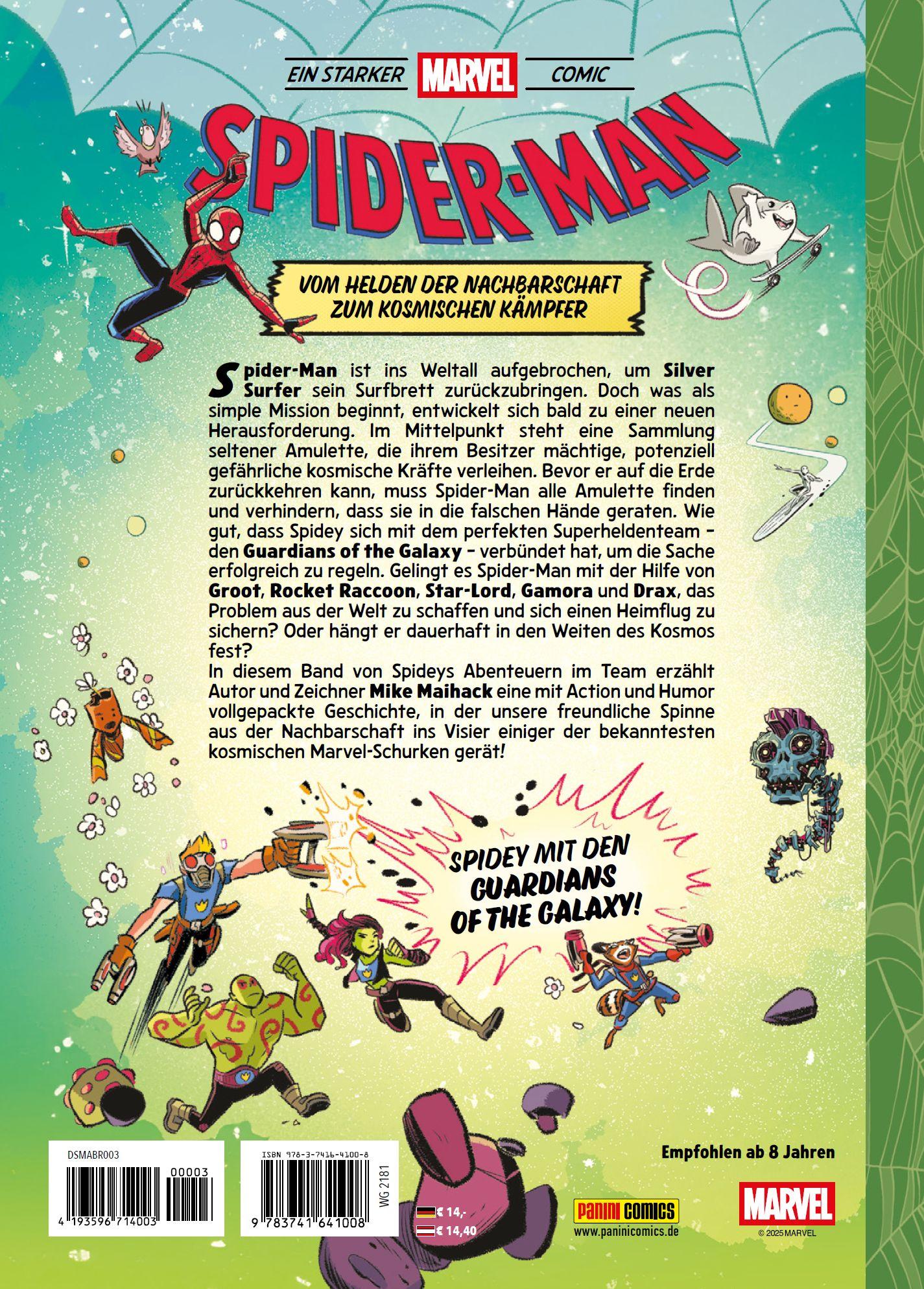 Rückseitencover Spider-Man: Chaos im Kosmos