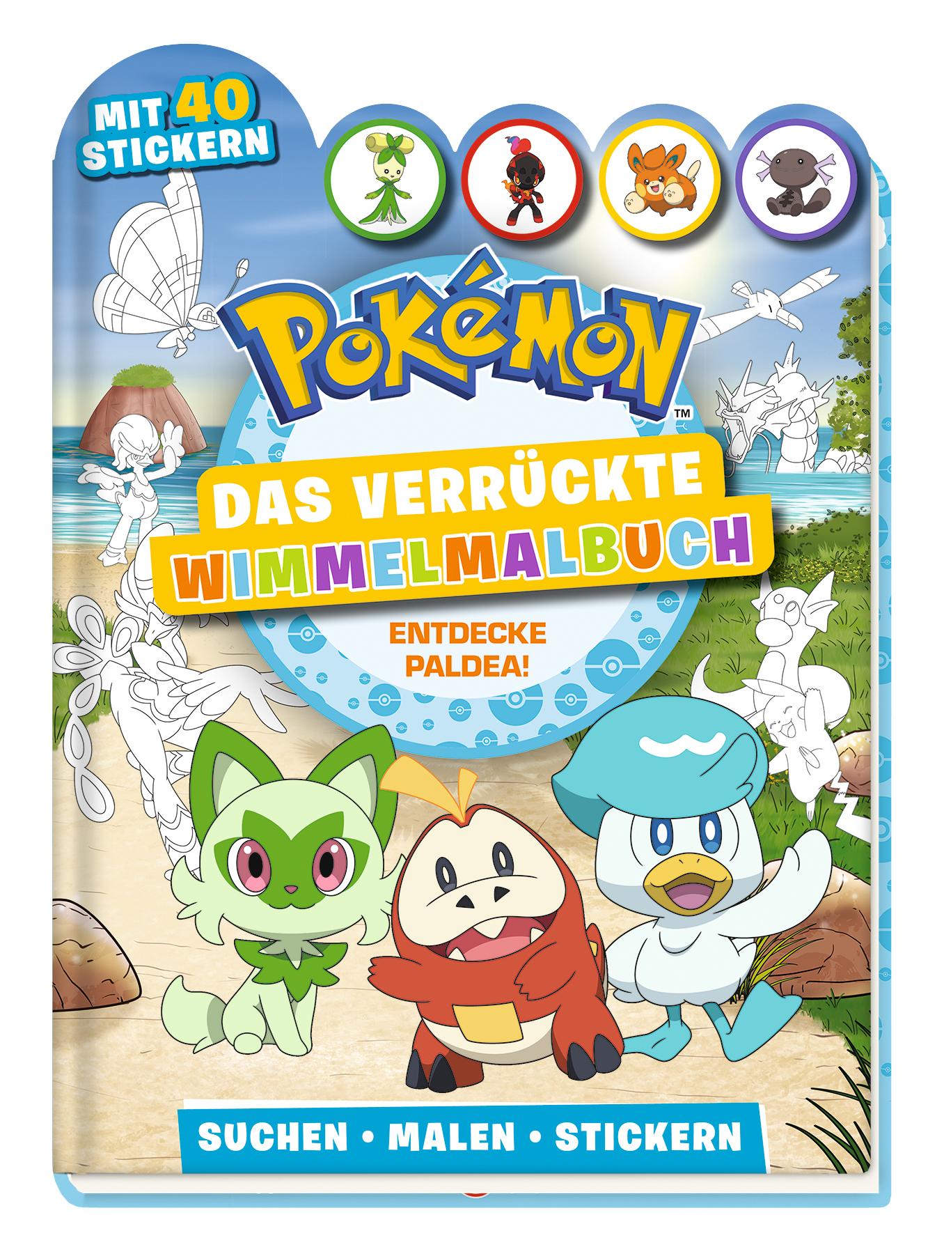 Vorderes Coverbild Pokémon: Das verrückte Wimmelmalbuch - Entdecke Paldea!