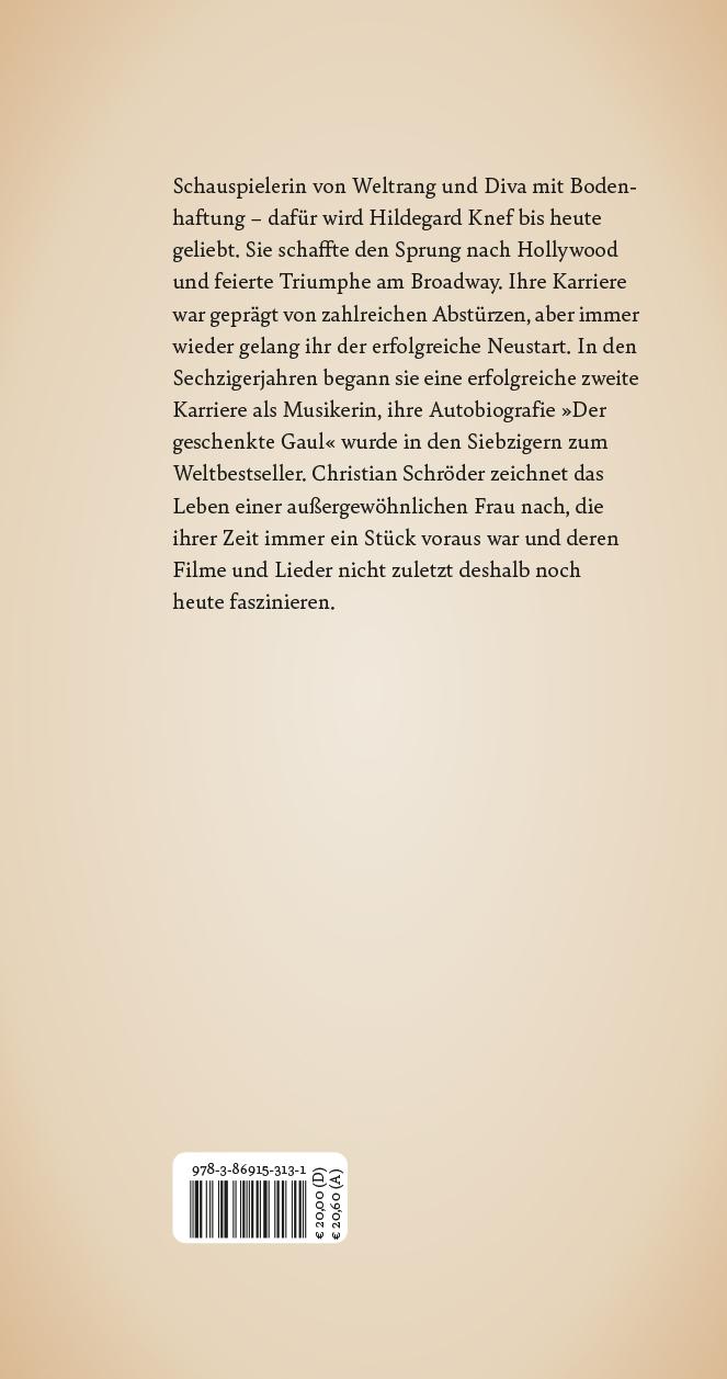 Rückseitencover Für mich soll's rote Rosen regnen. Hildegard Knef