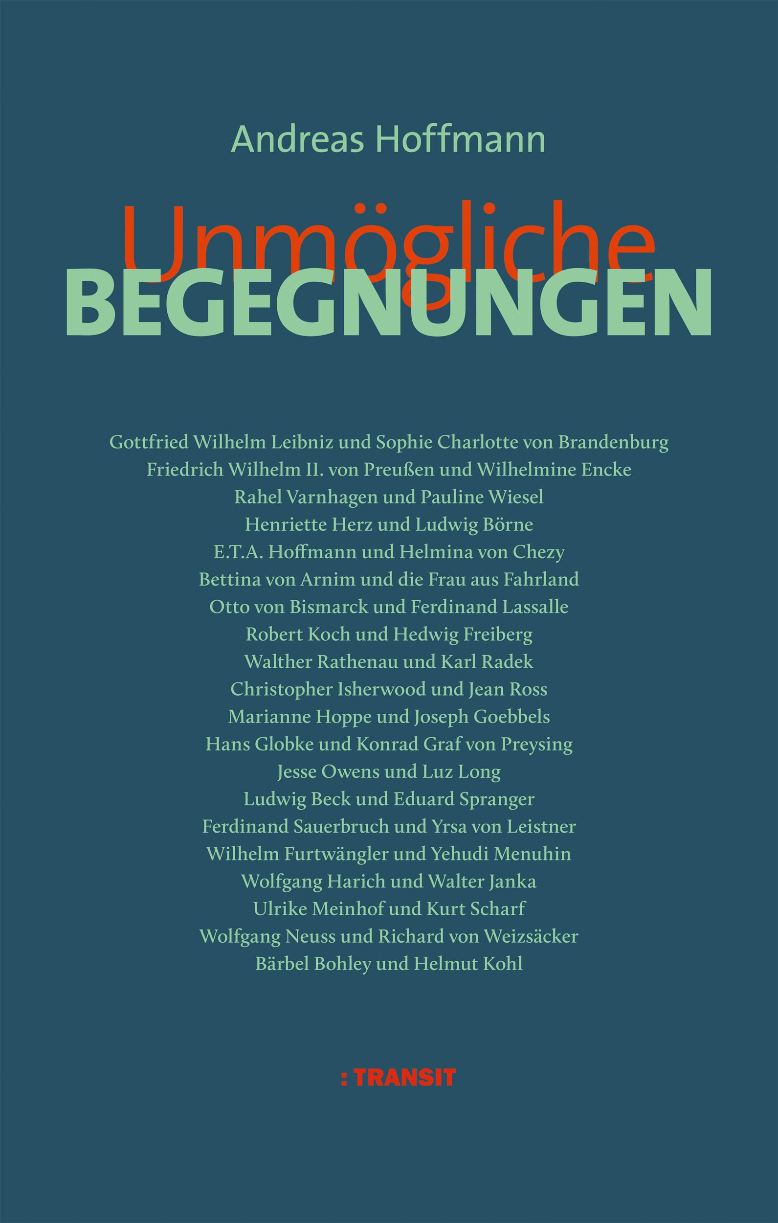 Vorderes Coverbild Unmögliche Begegnungen