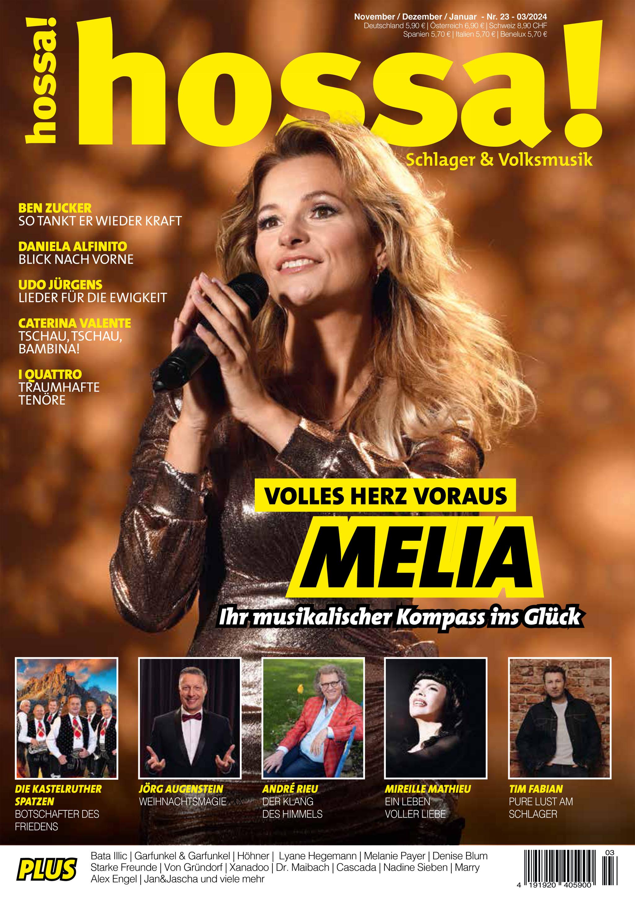 Vorderes Coverbild hossa! - Das Magazin für Volksmusik und Schlager! Ausgabe #23