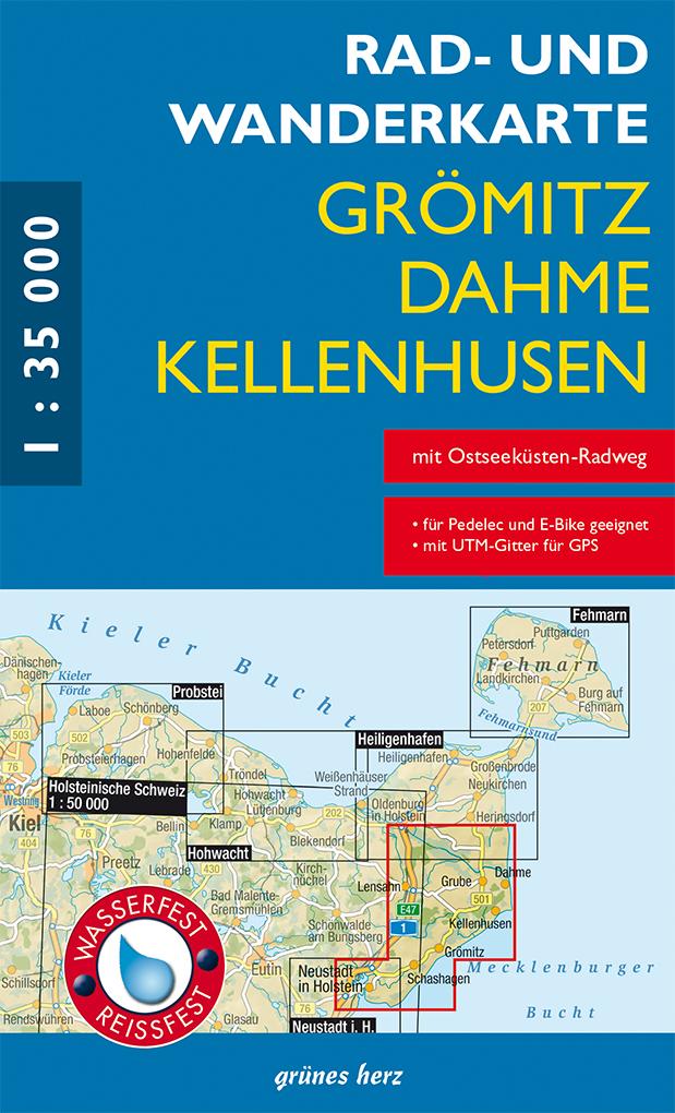 Vorderes Coverbild Rad- und Wanderkarte Grömitz, Dahme, Kellenhusen
