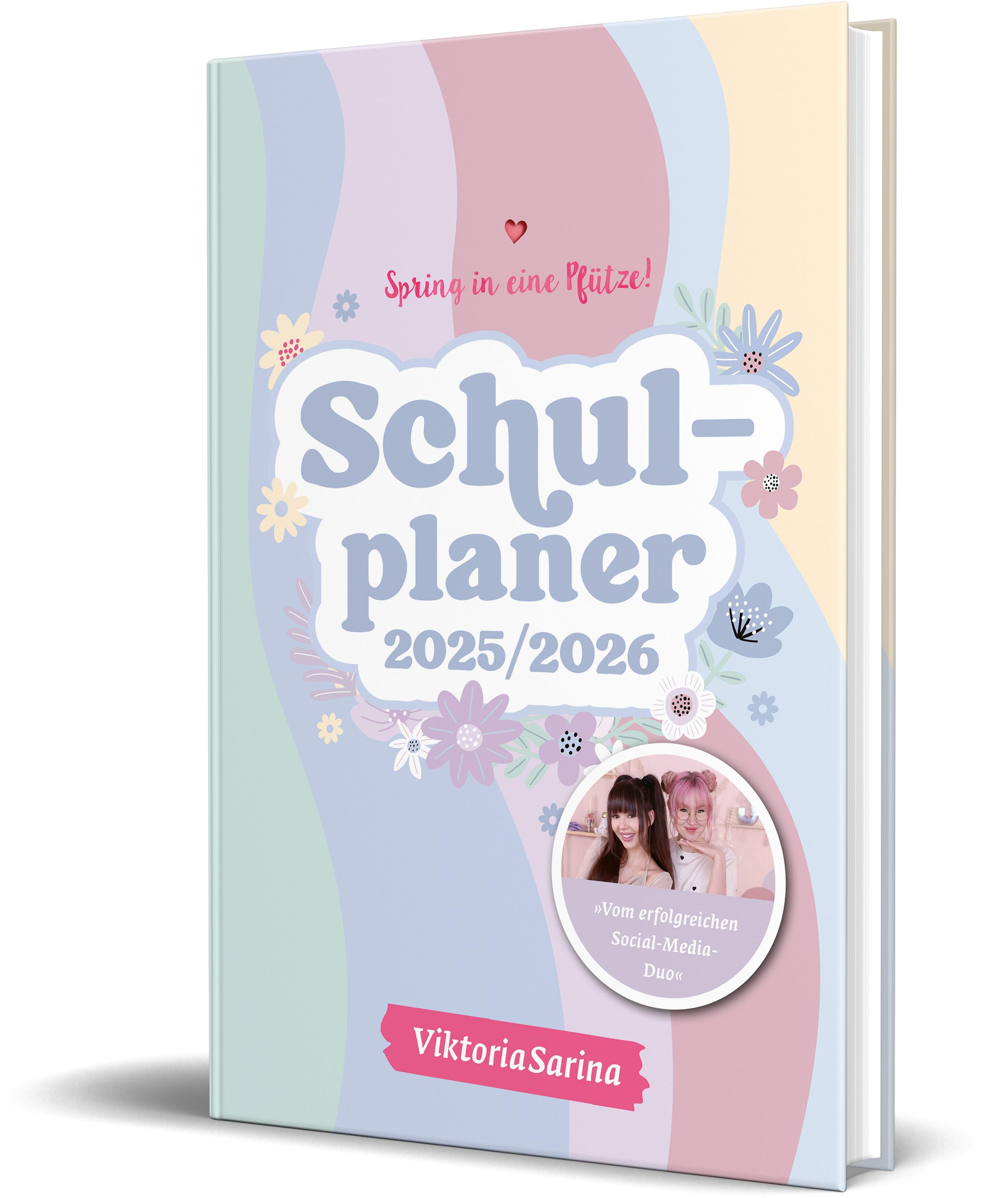 Vorderes Coverbild Spring in eine Pfütze! Schulplaner 2025/2026