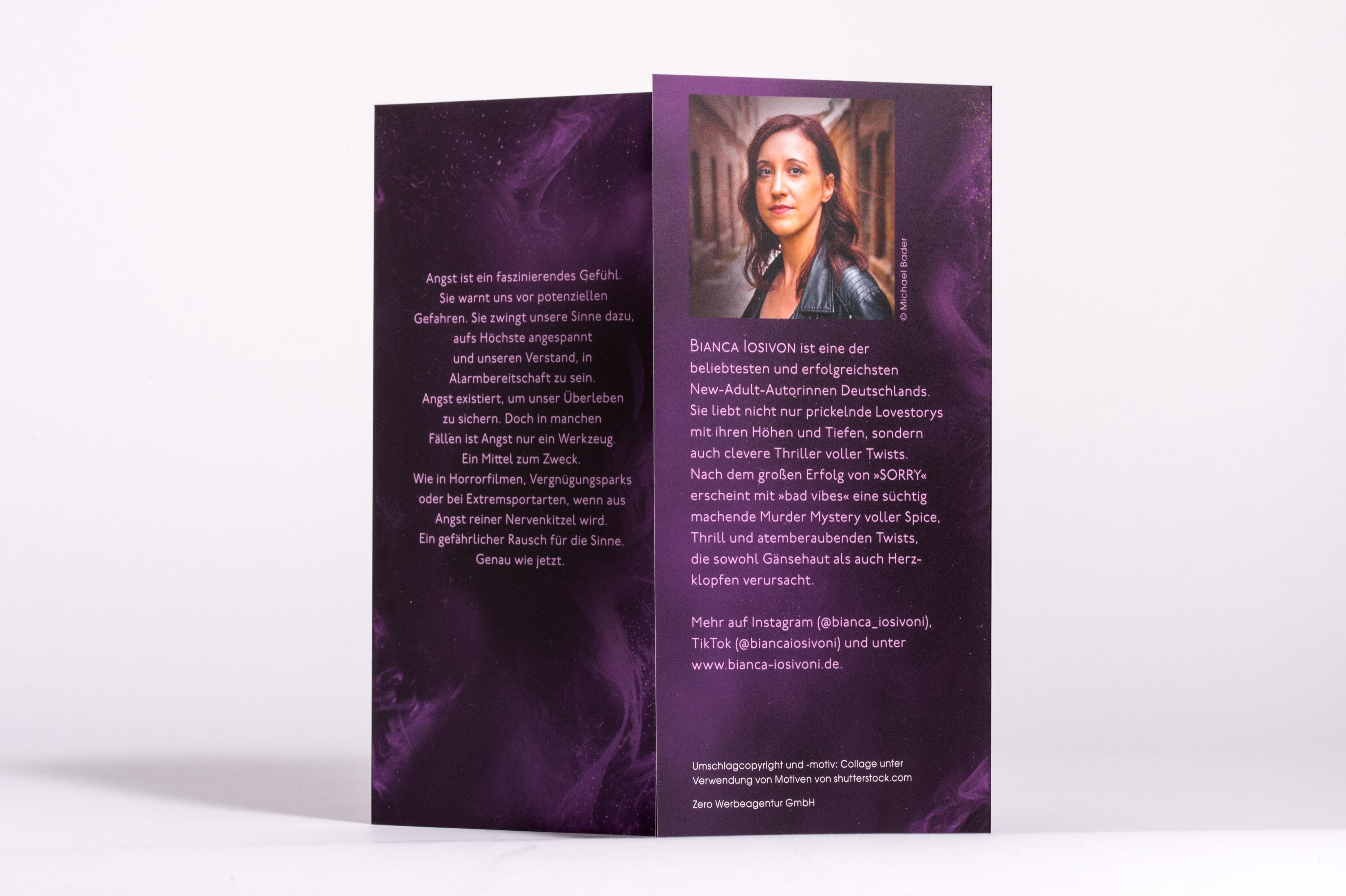 Beispielinhalt (Bild) BAD VIBES. Deine Geheimnisse sterben nie