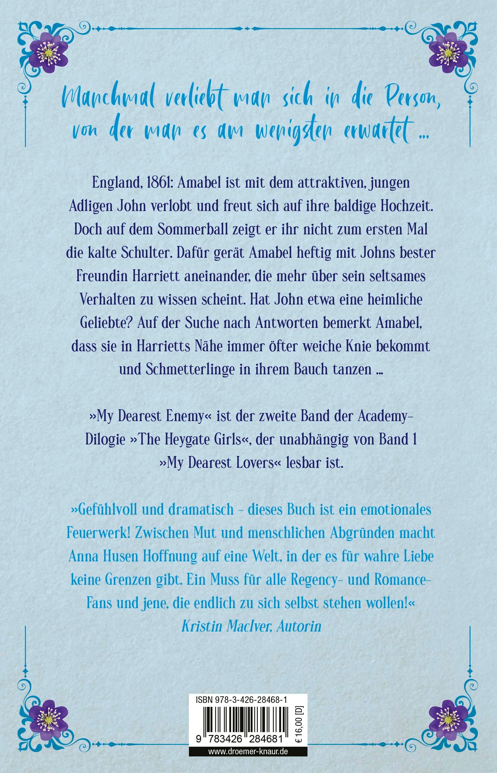 Rückseitencover My Dearest Enemy. The Heygate Girls