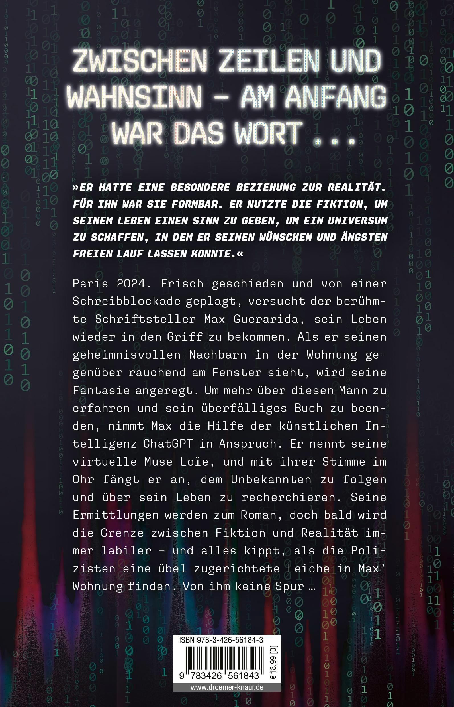 Rückseitencover Letztes Kapitel: Mord