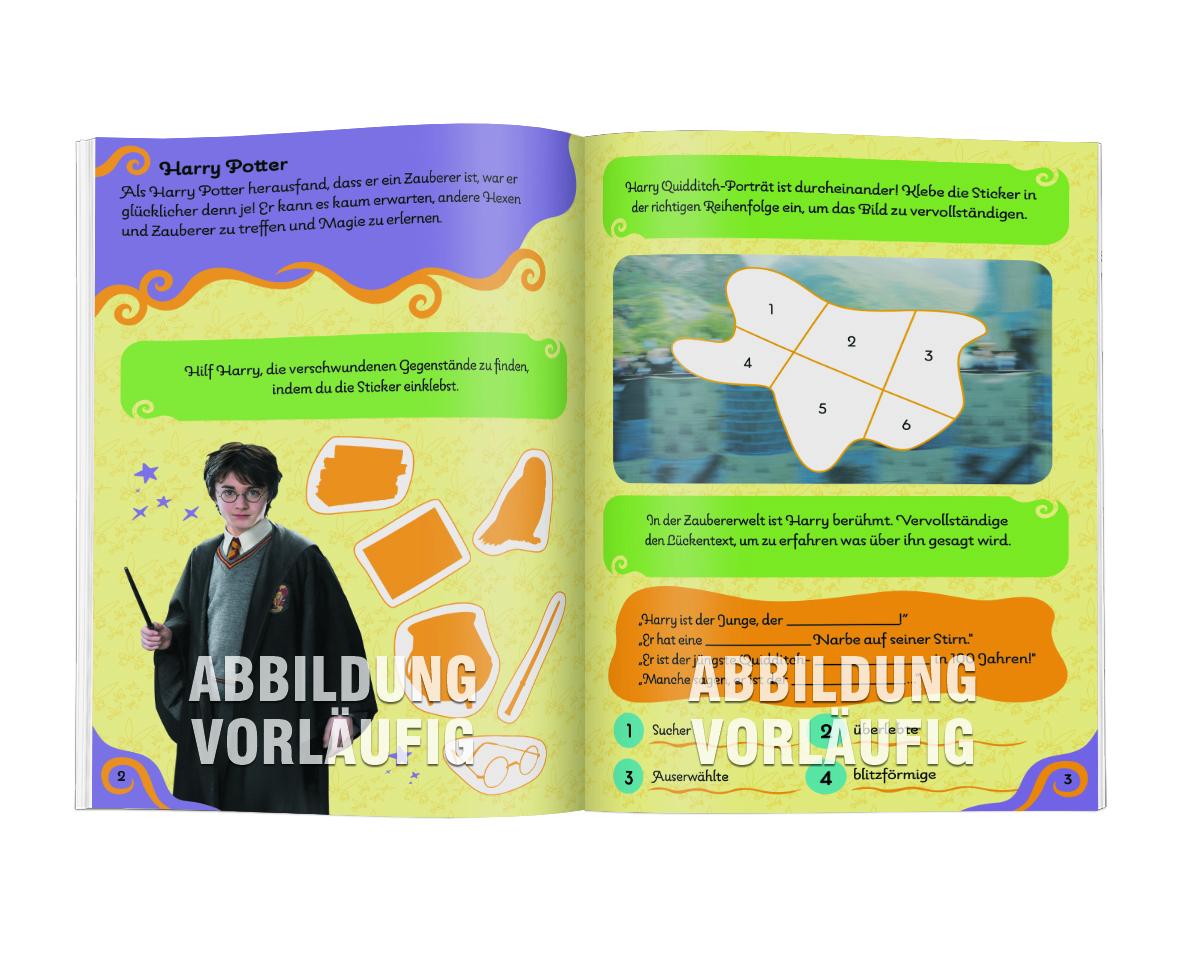 Beispielinhalt (Bild) Wizarding World(TM) - Stickern nach Zahlen