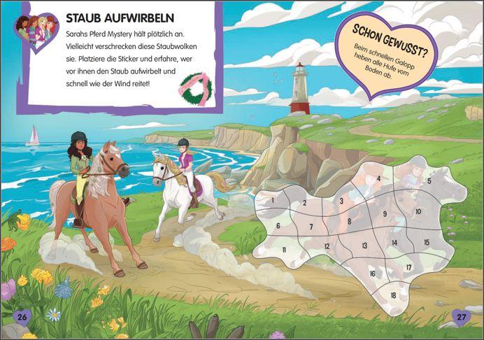 Beispielinhalt (Bild) SCHLEICH® Horse Club(TM) - Stickern nach Zahlen