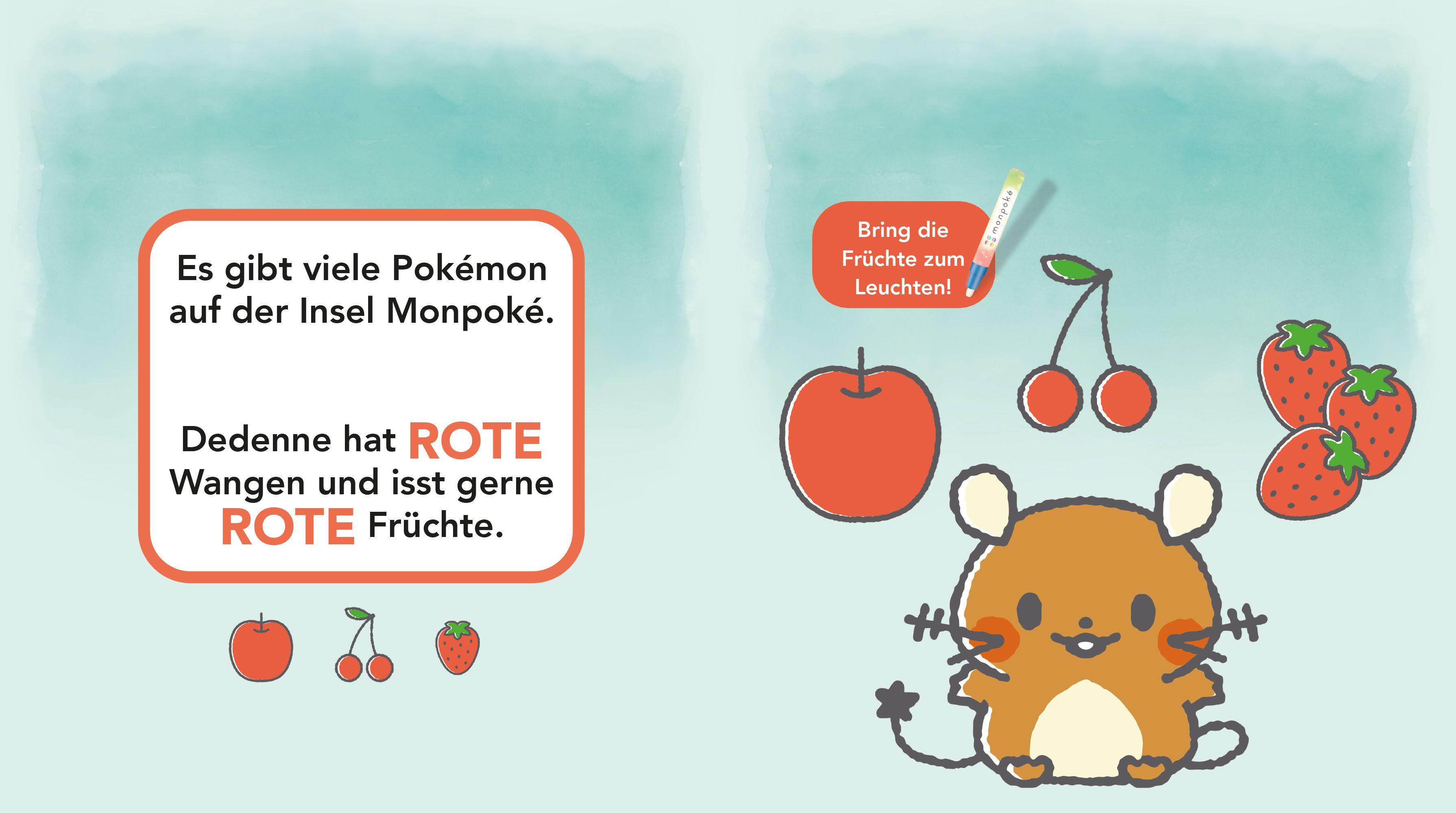 Beispielinhalt (Bild) monpoké: Magischer Wassermalspaß - Kunterbunte Pokémon