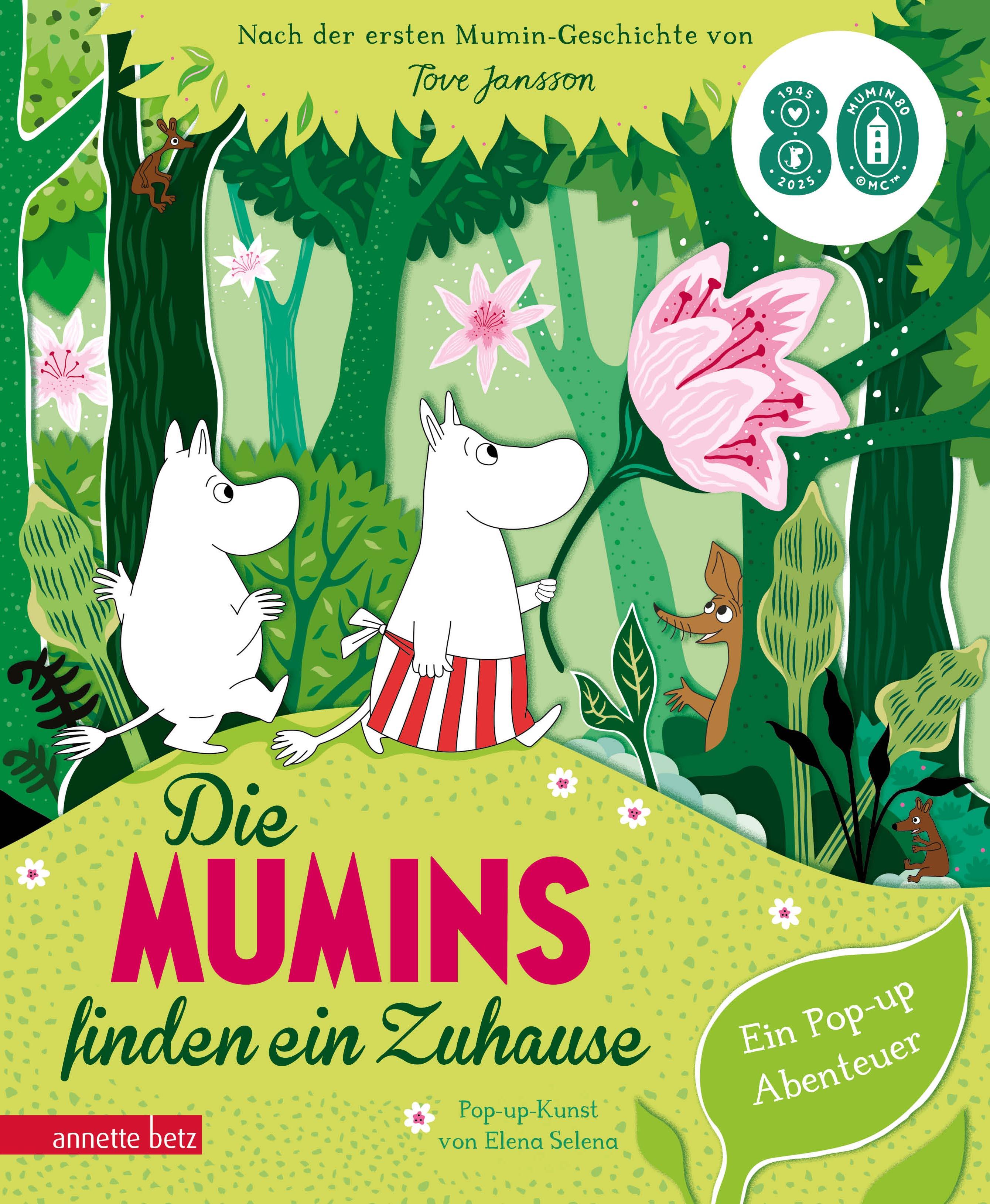 Vorderes Coverbild Die Mumins finden ein Zuhause - Ein Pop-up Buch ab 4 Jahren für kleine und große Mumin-Fans