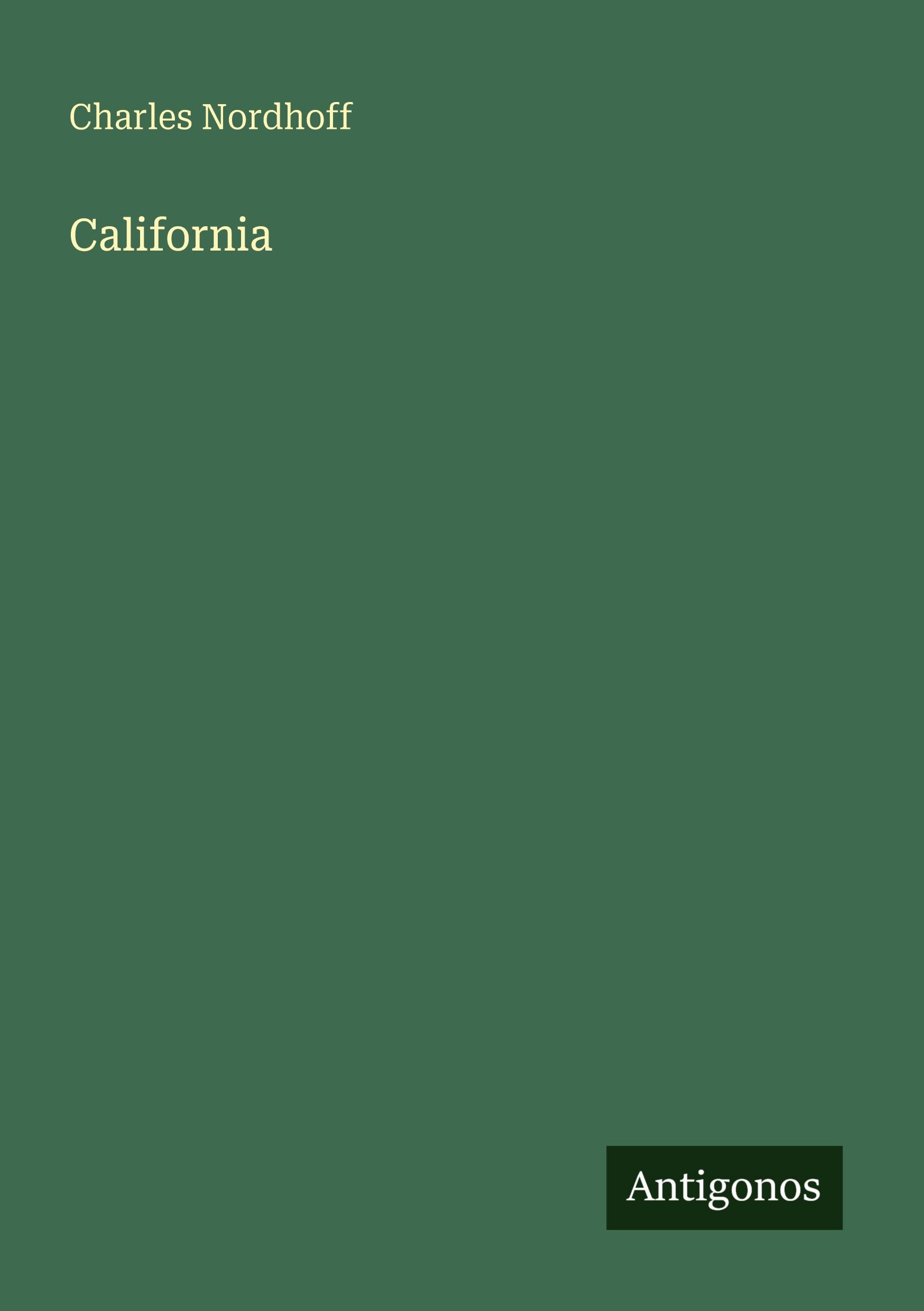 Vorderes Coverbild California