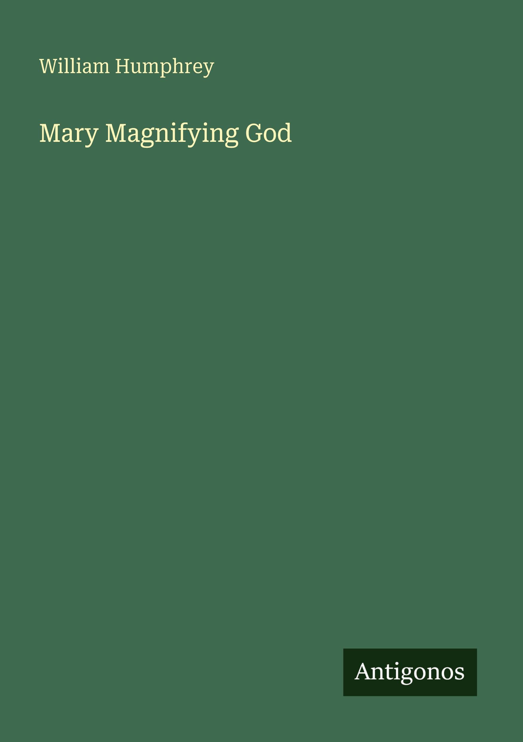 Vorderes Coverbild Mary Magnifying God