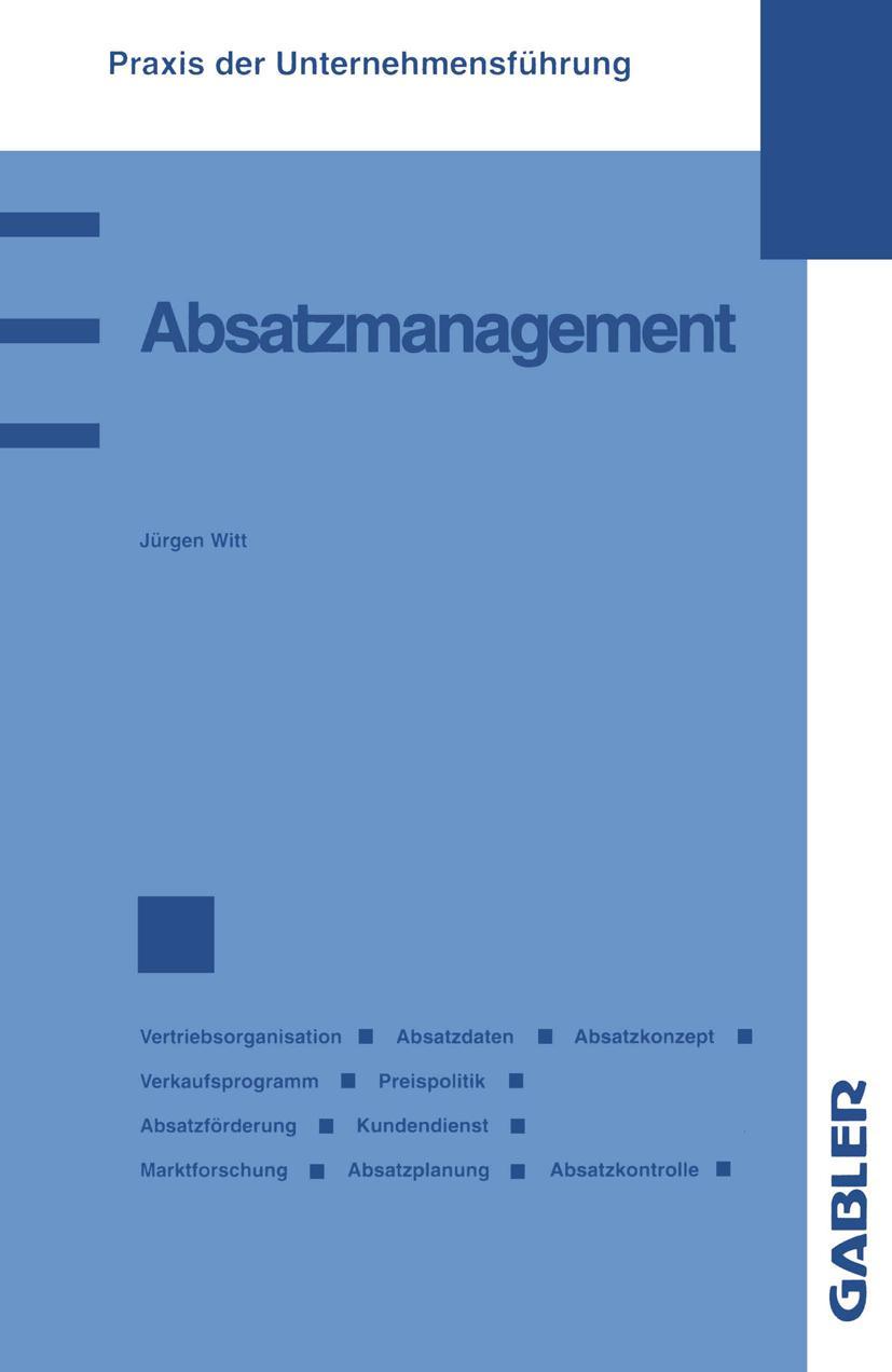 Vorderes Coverbild Absatzmanagement