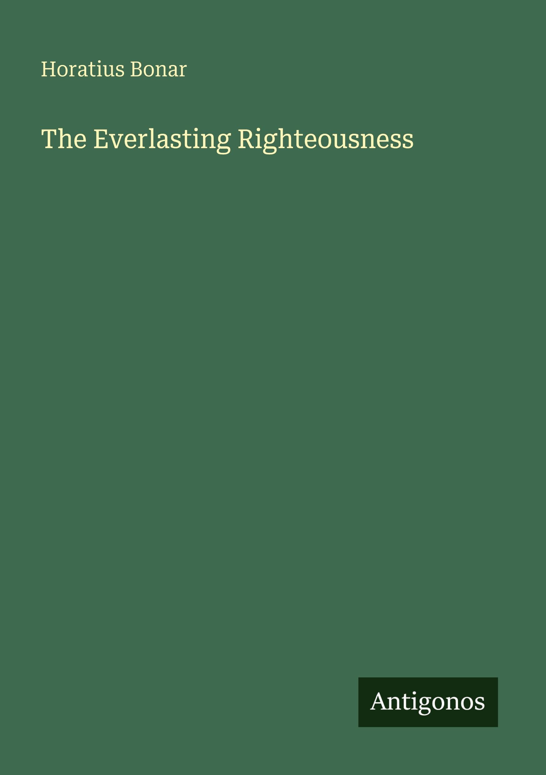 Vorderes Coverbild The Everlasting Righteousness