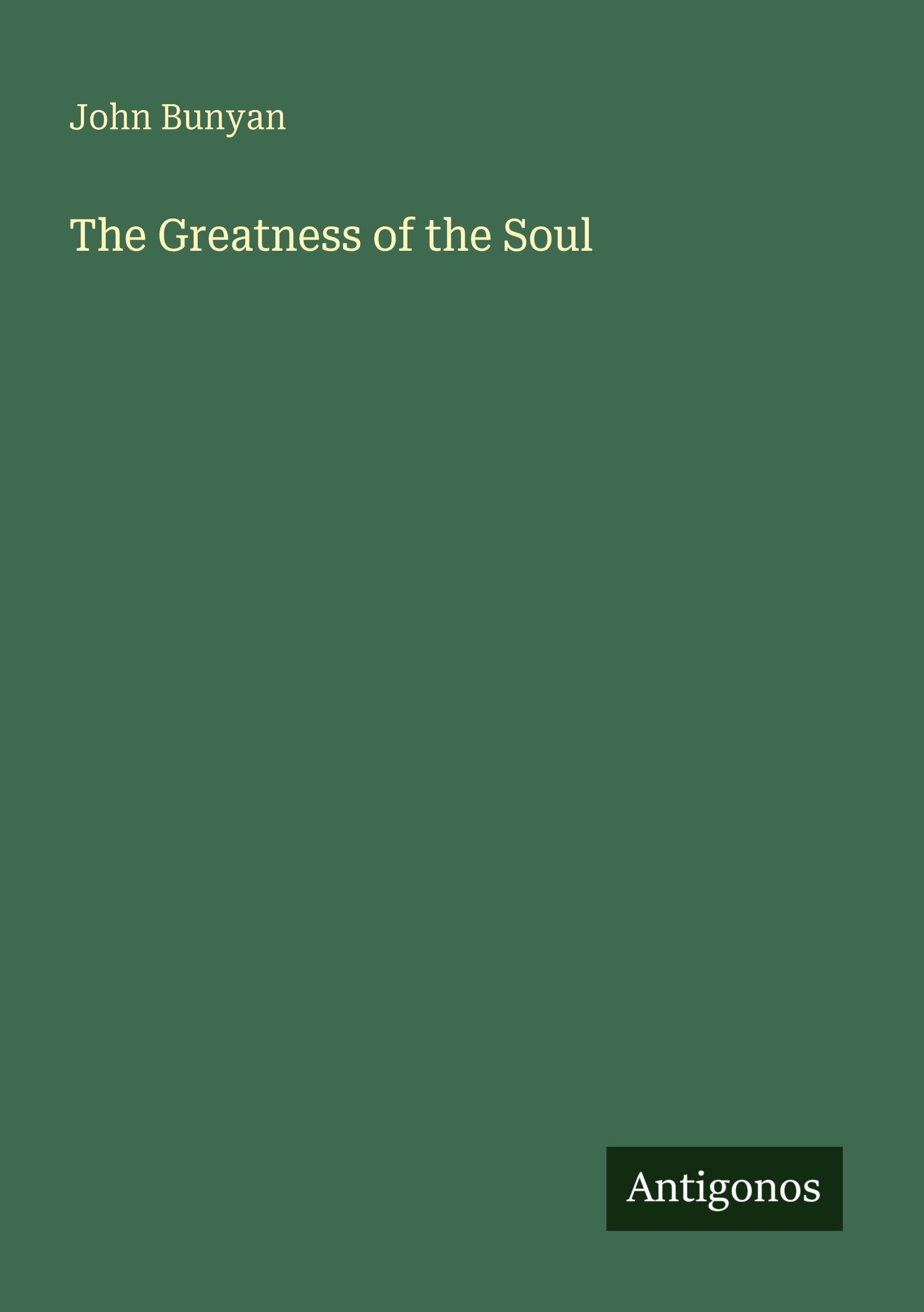 Vorderes Coverbild The Greatness of the Soul