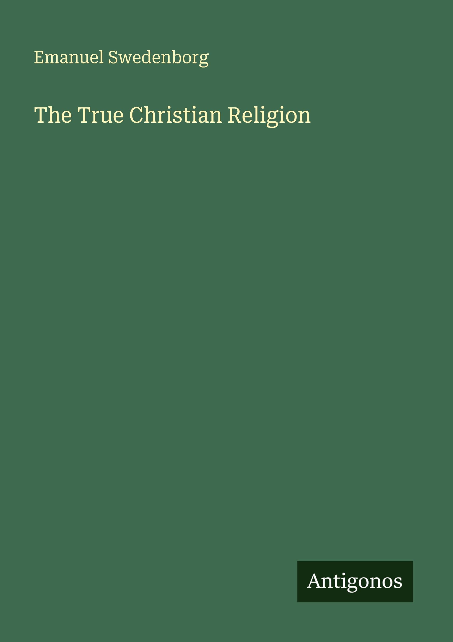 Vorderes Coverbild The True Christian Religion