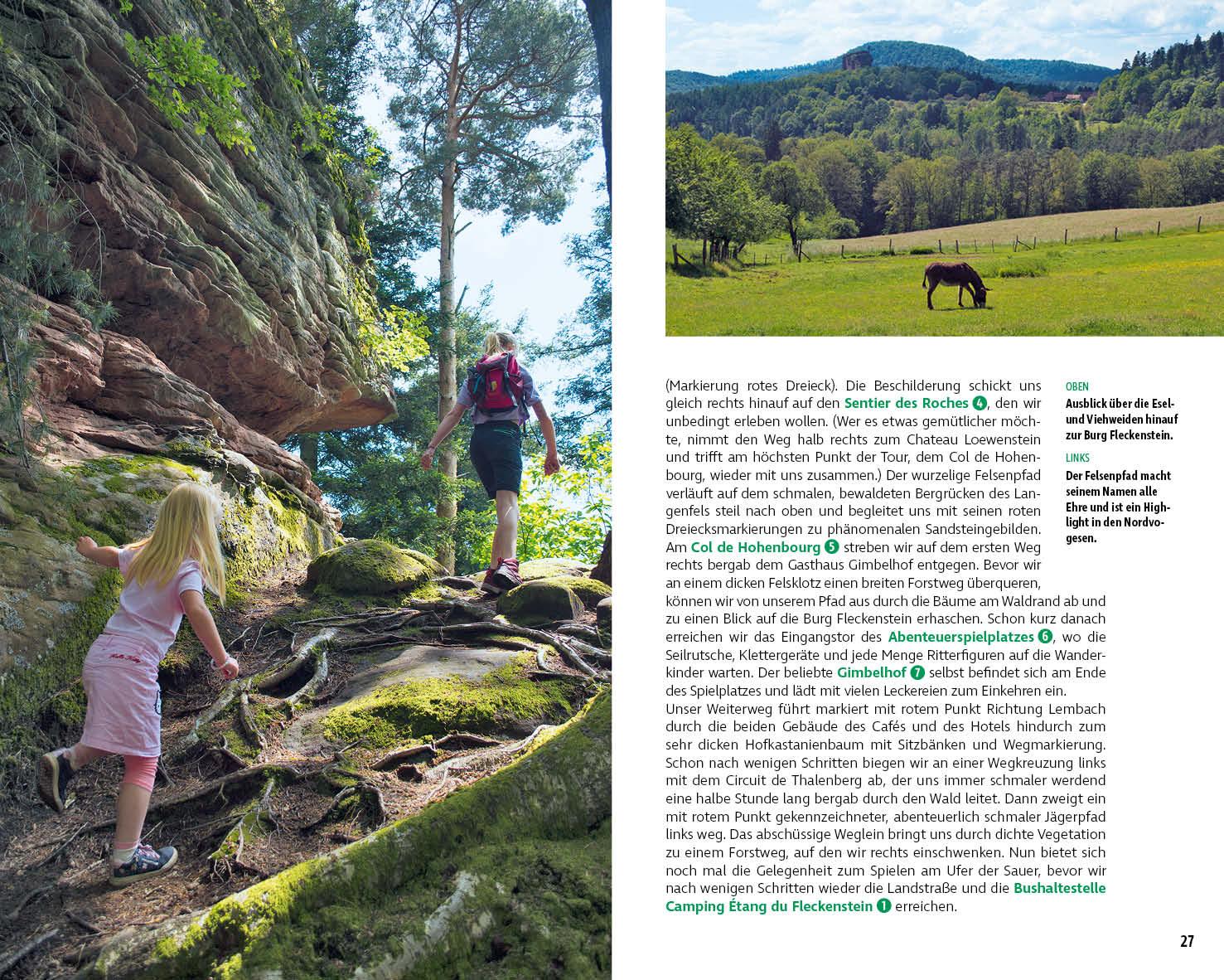 Beispielinhalt (Bild) ErlebnisWandern mit Kindern - Elsass und Vogesen